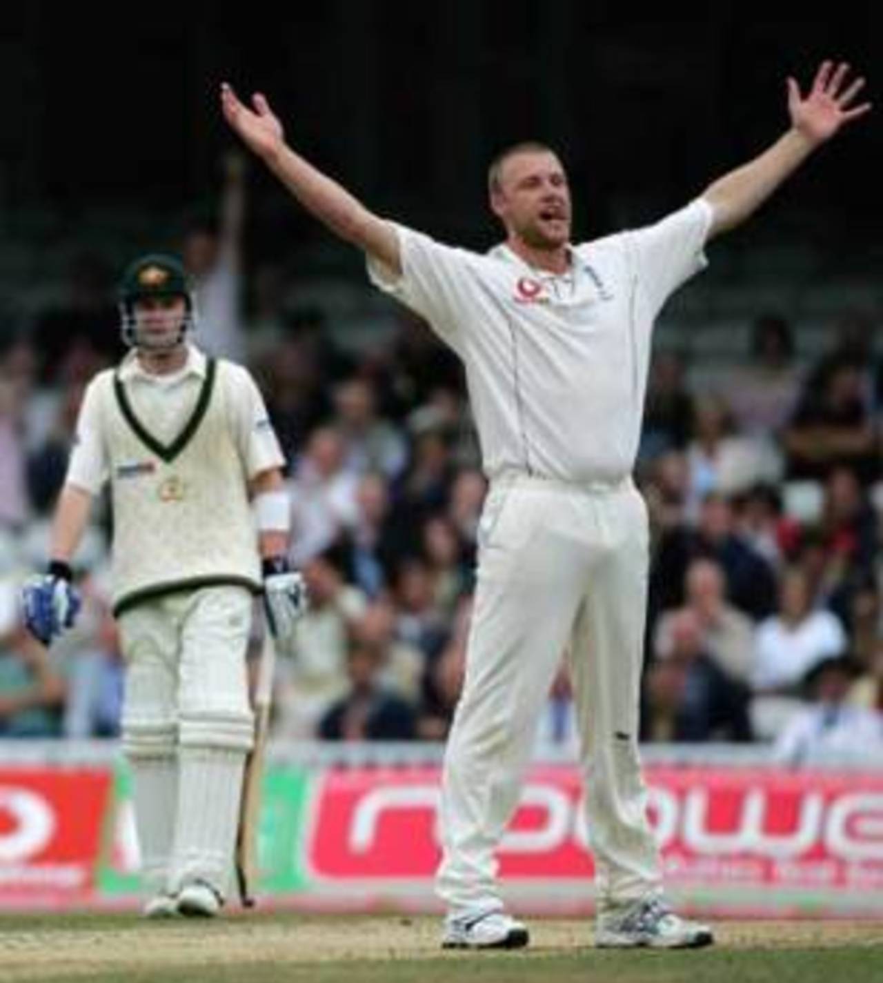 Andrew Flintoff grabs another wicket, England v Australia, The Oval, September 10, 2005