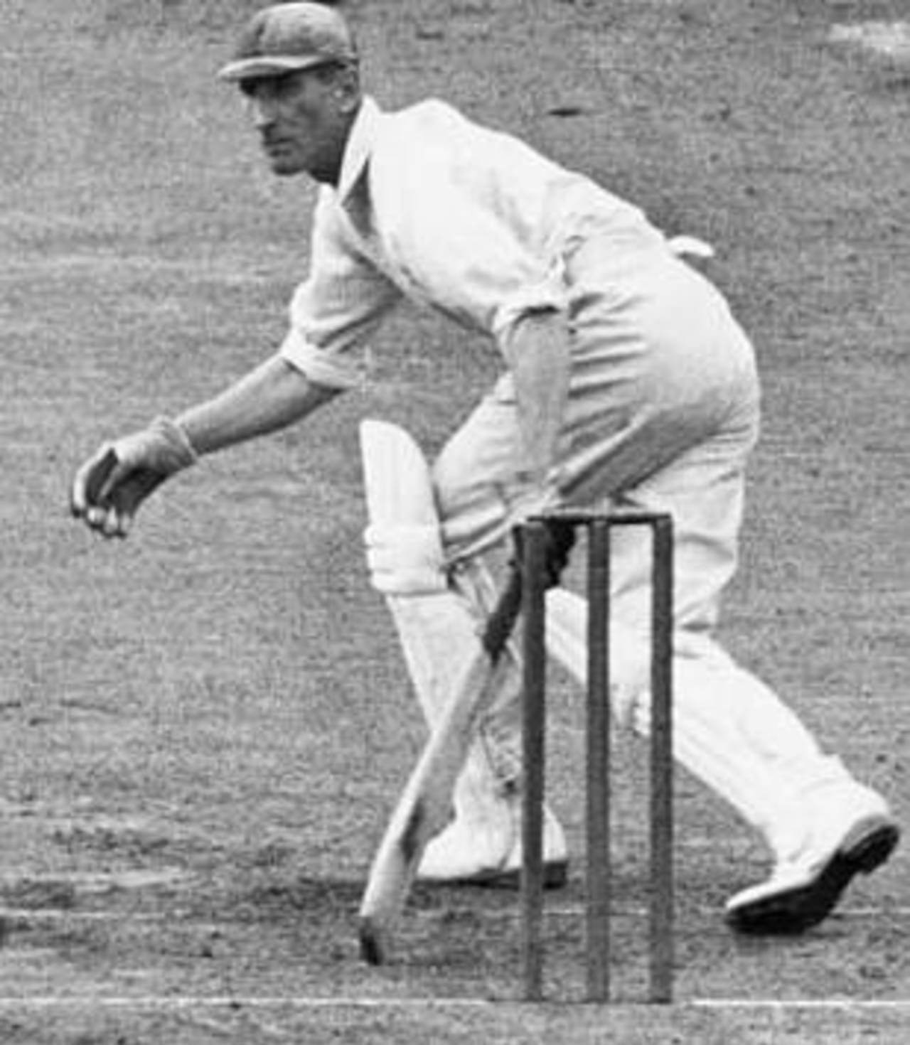 Douglas Jardine in action, 1930