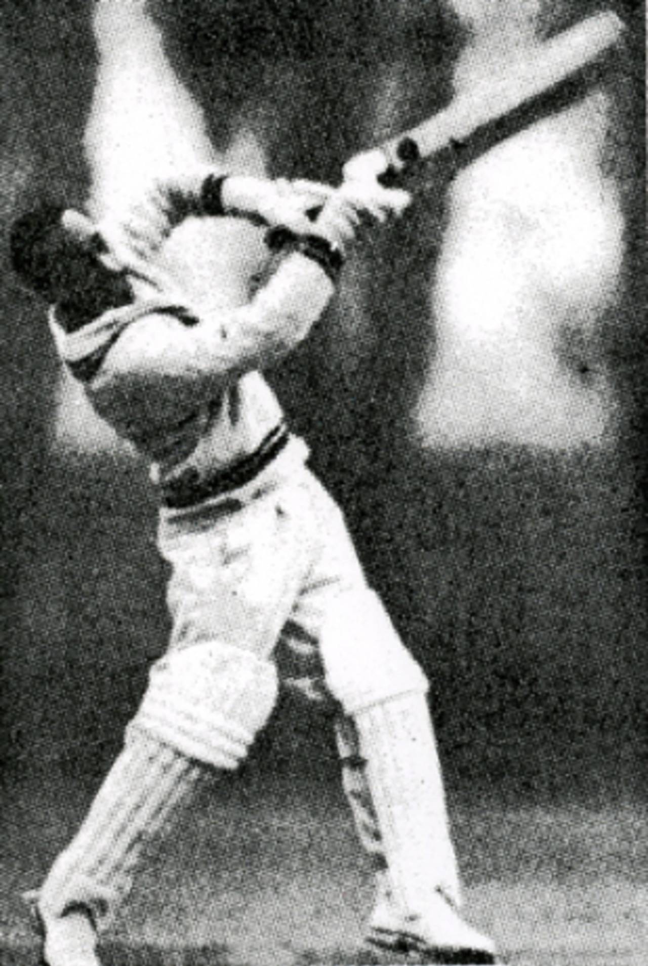 Andy Ganteaume batting on the 1957 England tour