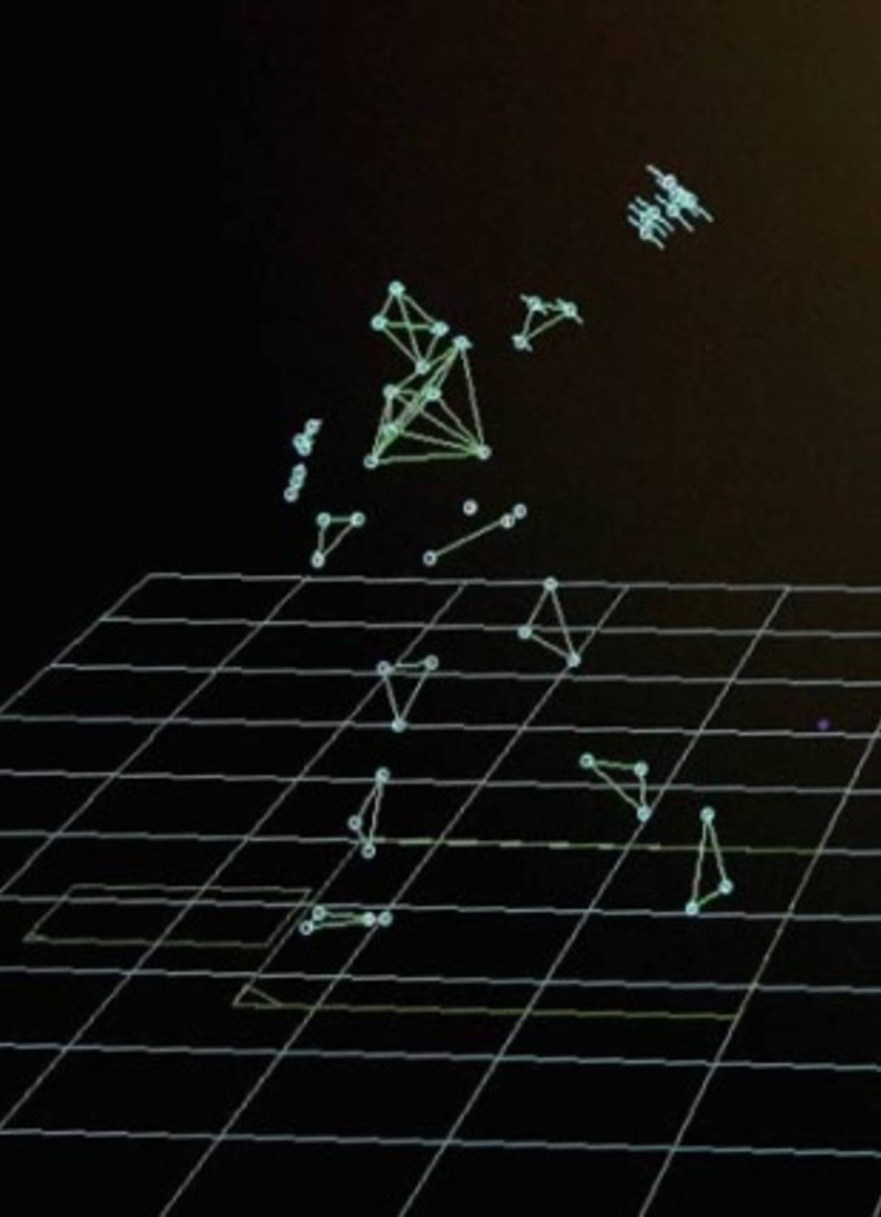 A computer-generated image of Johan Botha's bowling action, University of Western Australia, Perth, February 1, 2006
