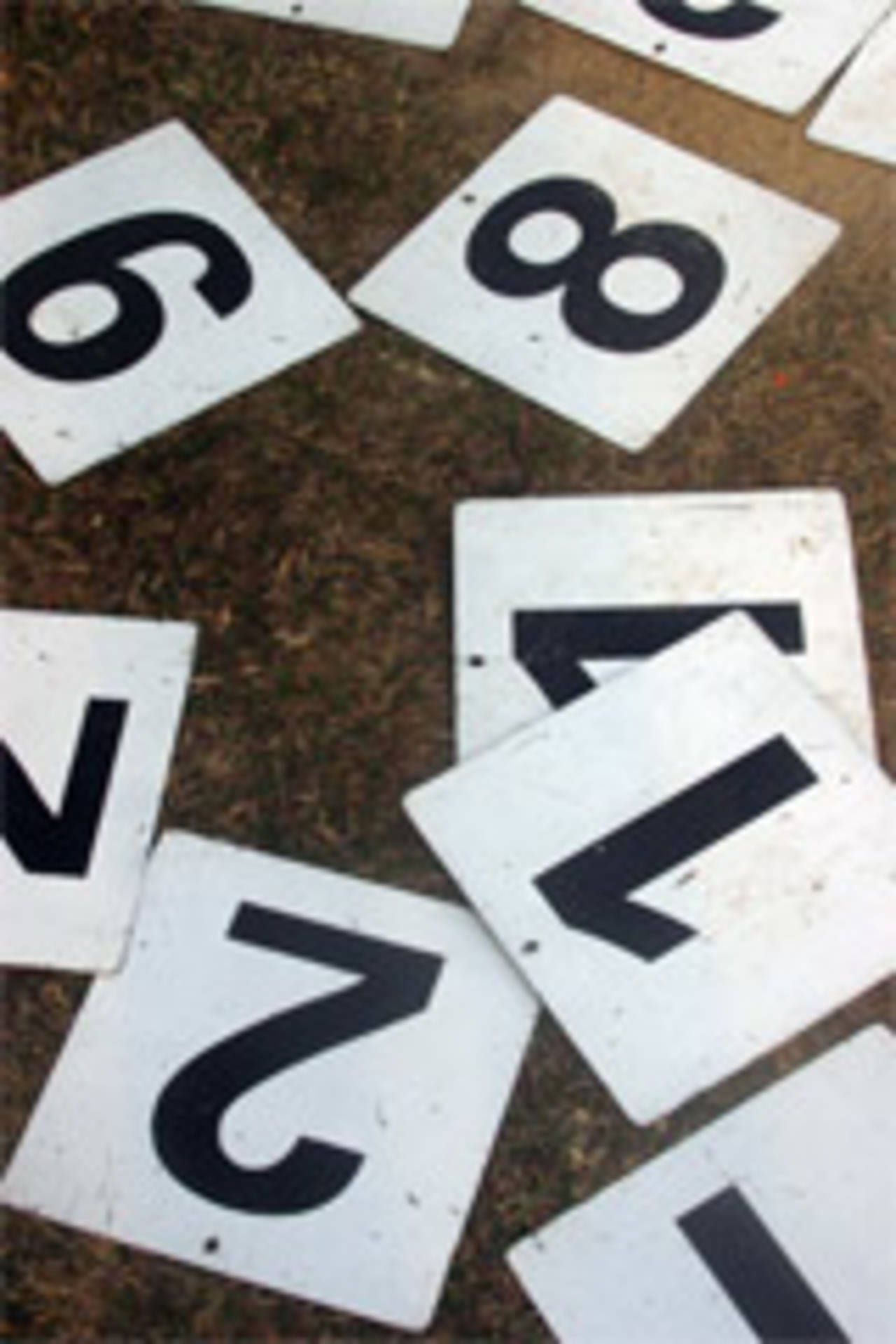 Scoreboard numbers