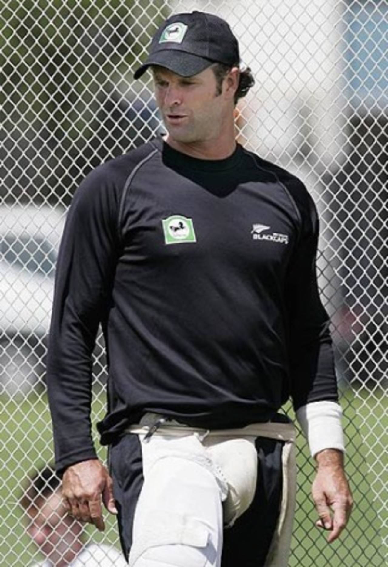 Chris Cairns gears up for his last international match for New Zealand, Eden Park, Auckland, February 15 2006 