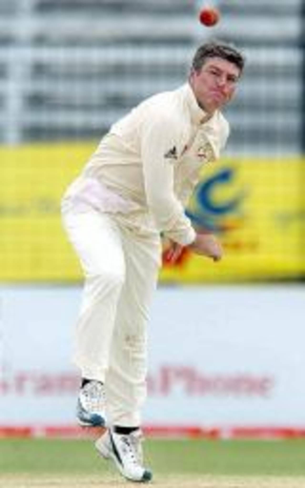 Stuart MacGill finished with figures of 8 for 108, Bangladesh v Australia, 1st Test, Fatullah, 2nd day, April 10, 2006