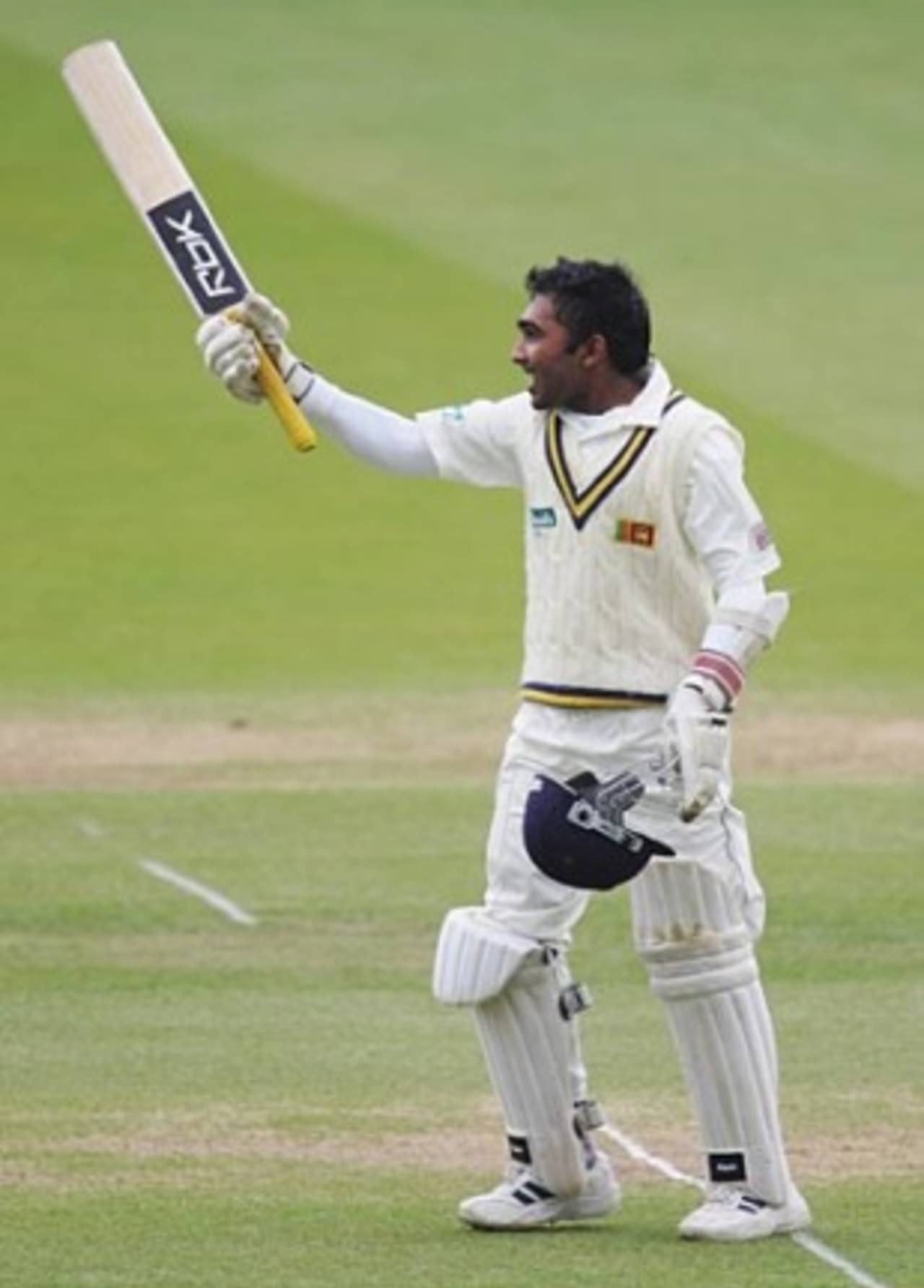Jayawardene gets to his hundred at Lord's in 2006; he has centuries in his last two Tests at the ground&nbsp;&nbsp;&bull;&nbsp;&nbsp;Getty Images