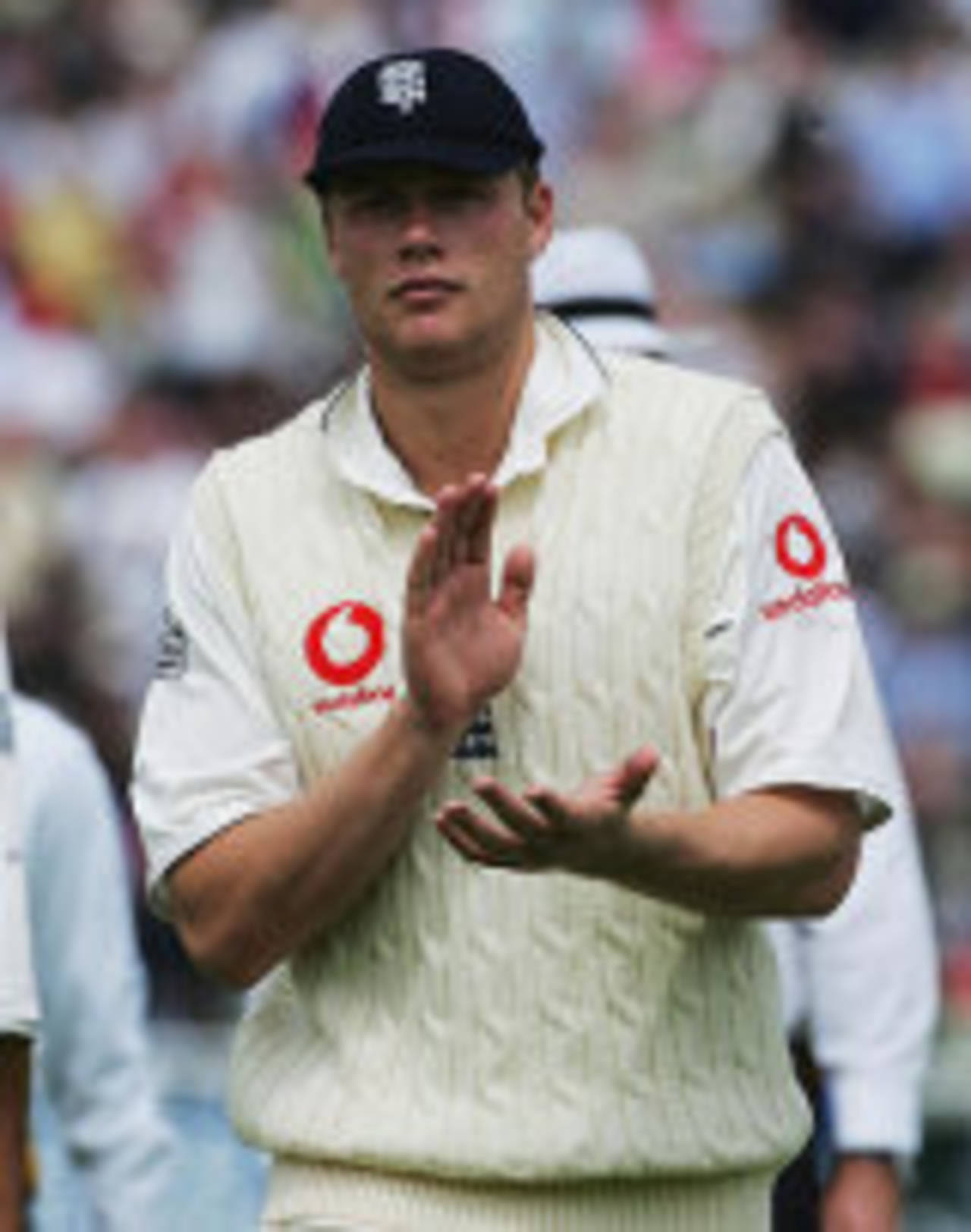 Andrew Flintoff applauds England's efforts, England v Sri Lanka, 2nd Test, Edgbaston, May 25, 2006