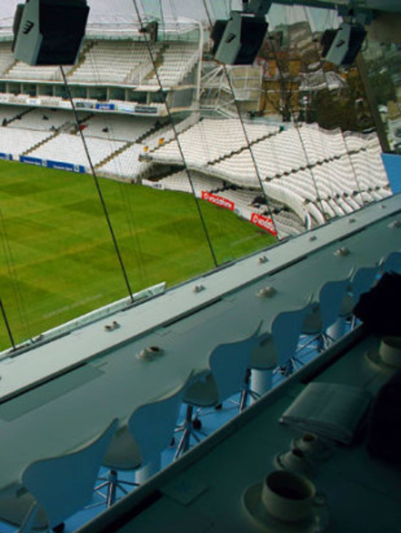 The view from the NatWest media centre at Lord's