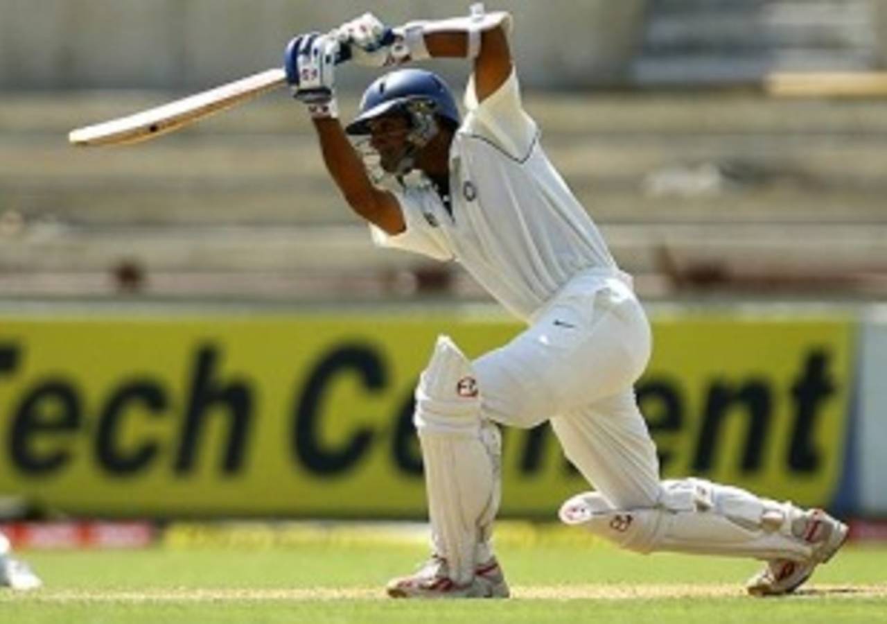 Rahul Dravid in a picture-perfect cover drive, West Indies v India, 4th Test, Jamaica, 2nd day, July 1, 2006