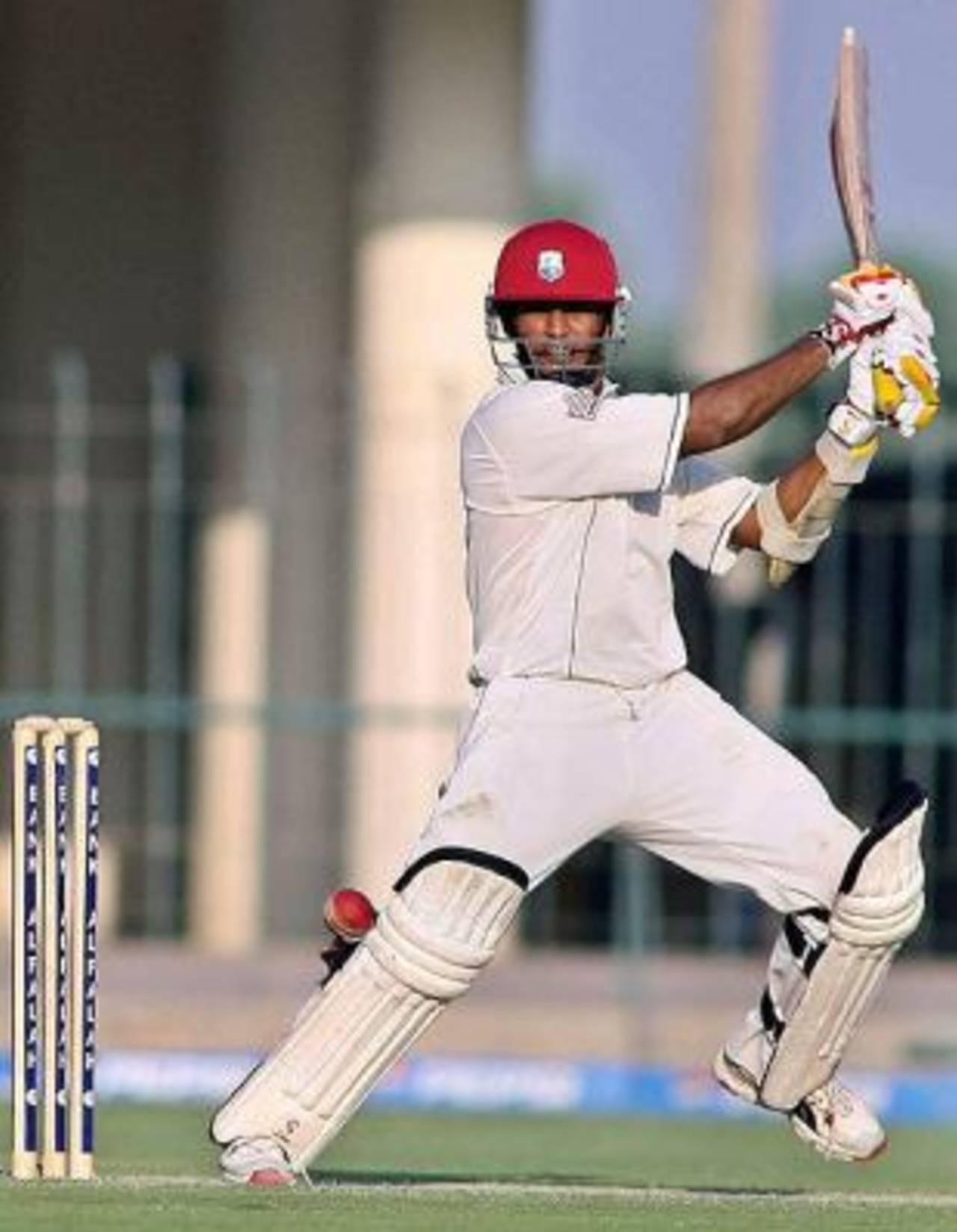 Daren Ganga cuts one on his way to a half-century, Pakistan v West Indies, 2nd Test, Multan, November 20, 2006