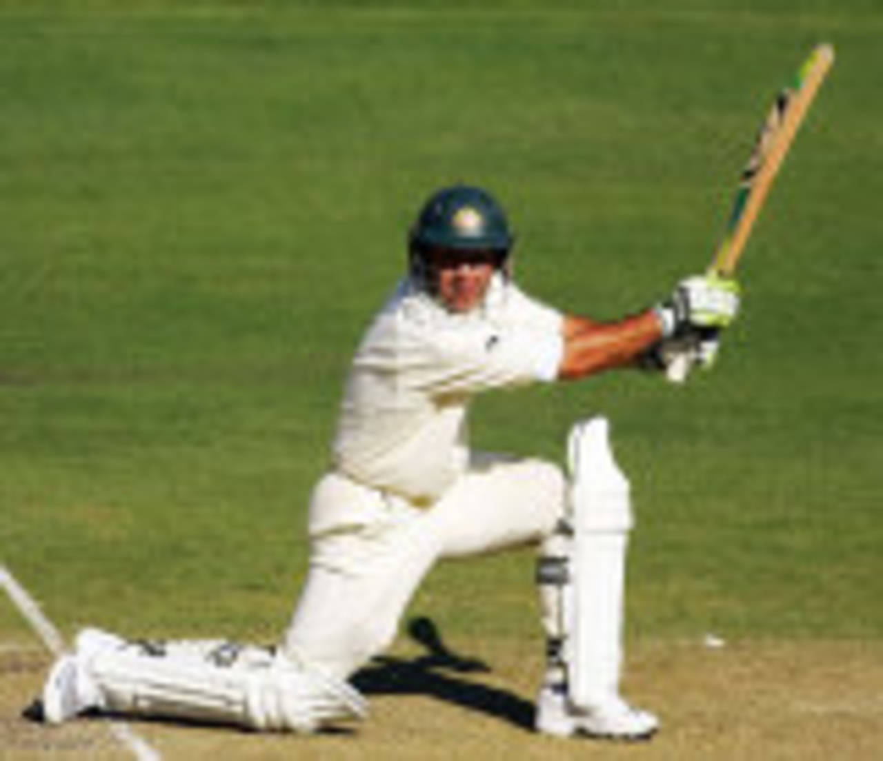 Ricky Ponting drives on one knee, Australia v England, 1st Test, Brisbane, November 23, 2006