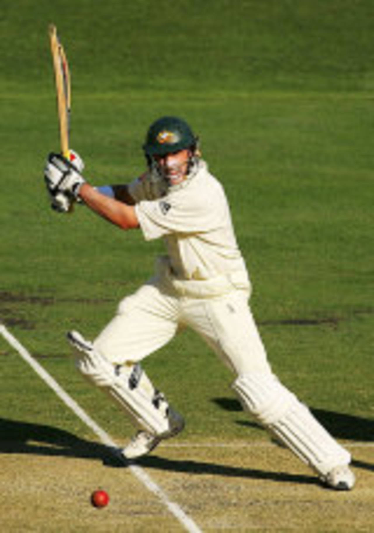 Michael Hussey on the attack, Australia v England, 1st Test, Brisbane, November 23, 2006