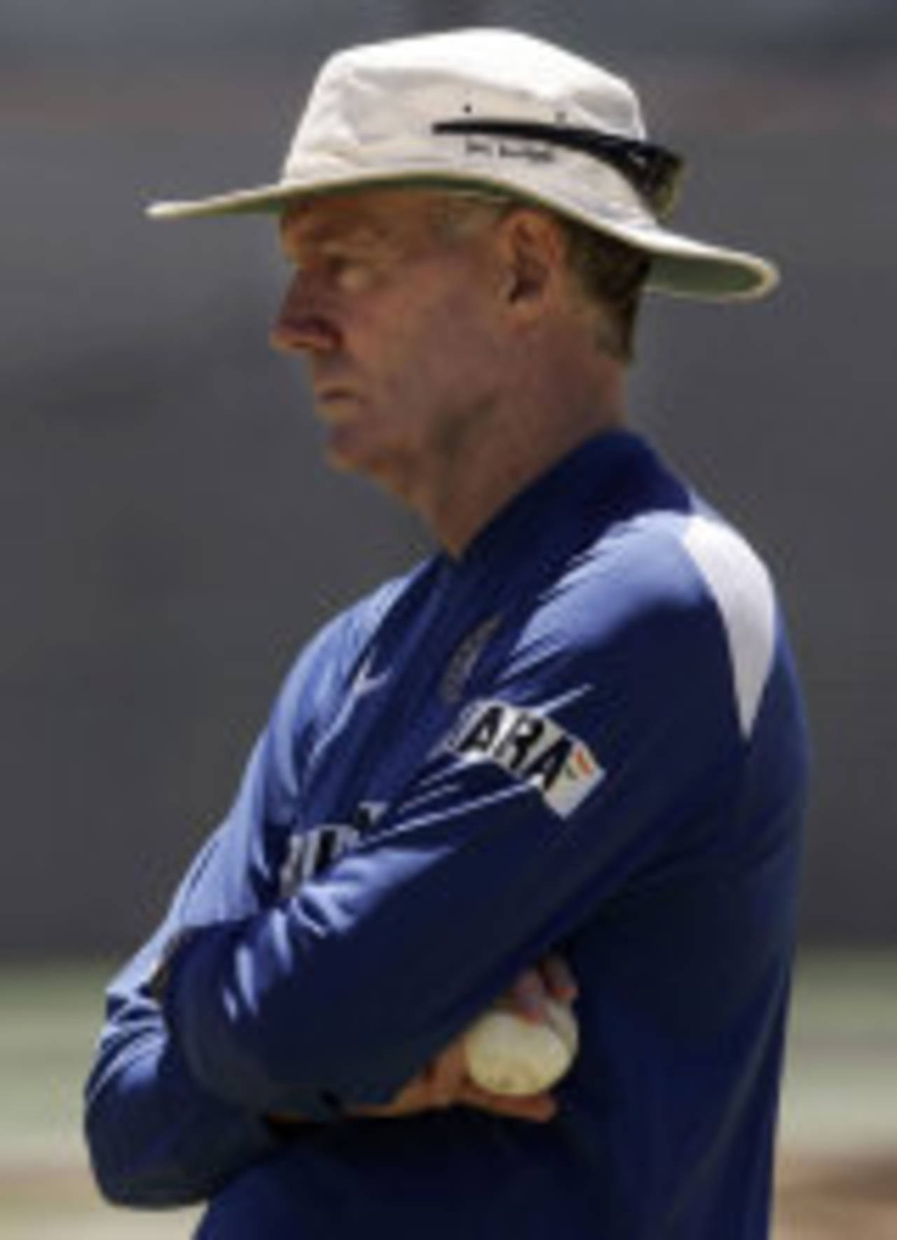 Greg Chappell, India's under-fire coach, oversees a net session at Newlands, Cape Town, November 25, 2006