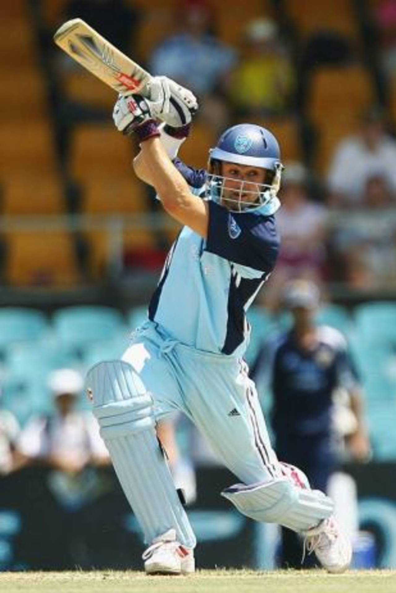 Ed Cowan cover drives during his run-a-ball 119, New South Wales v Victoria, Ford Ranger Cup, Canberra, December 10, 2006