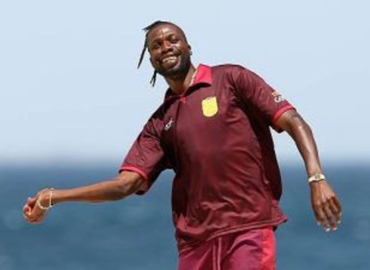 Curtly Ambrose soaks in the festive spirit, Scarborough Beach, Perth, January 27, 2007