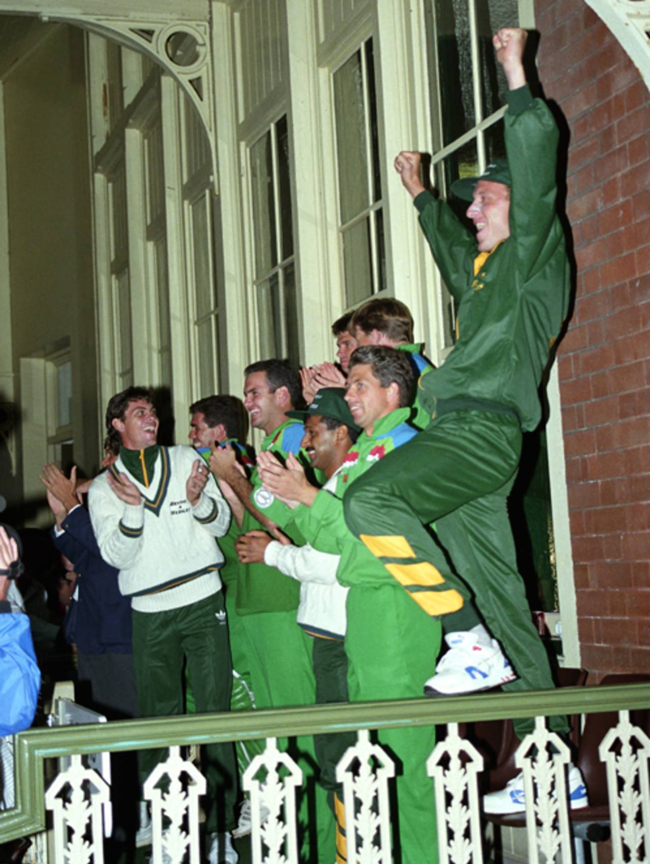 The dressing room celebrates a famous victory&nbsp;&nbsp;&bull;&nbsp;&nbsp;Getty Images