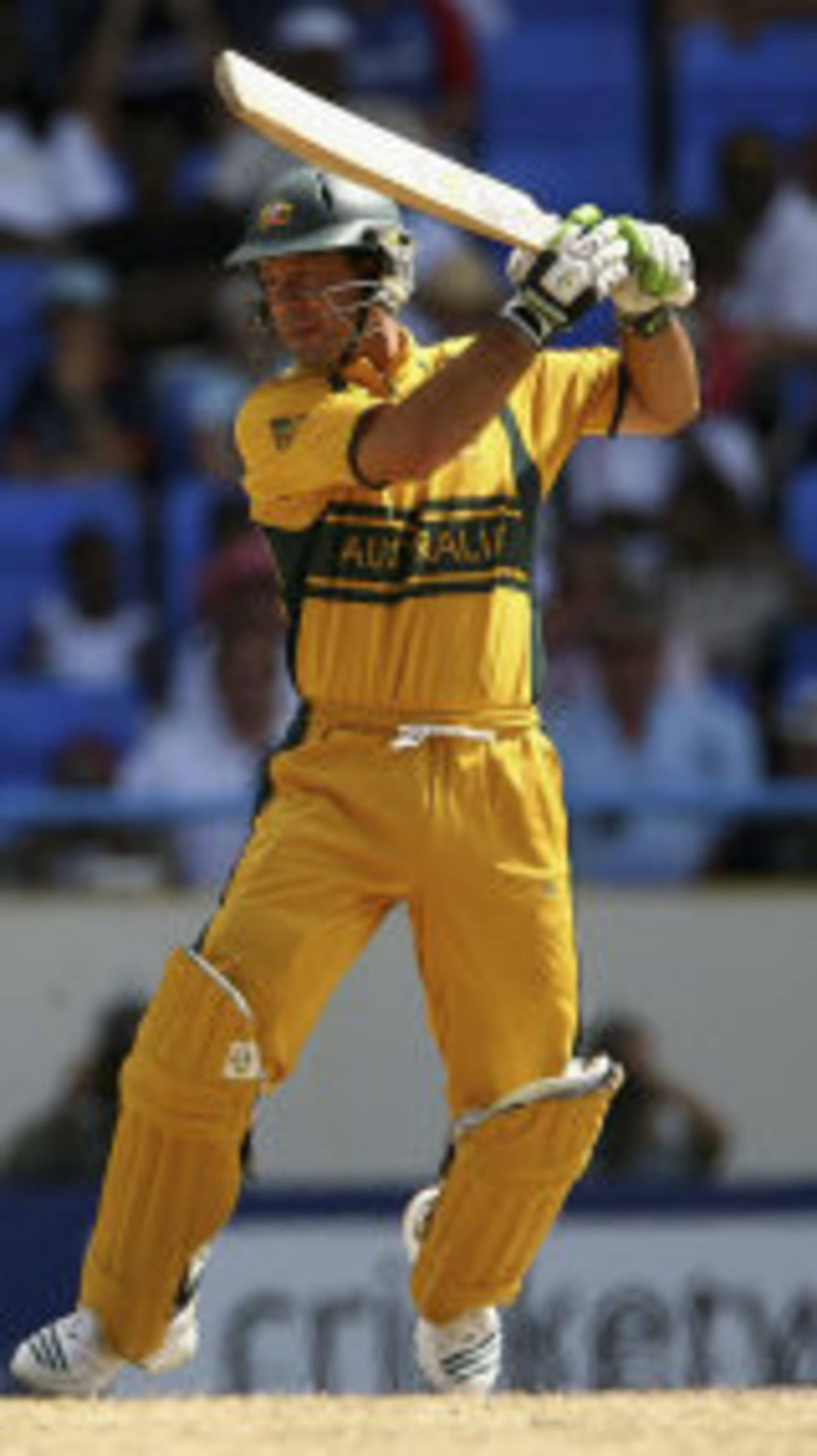 Ricky Ponting cuts elegantly past point, Australia v England, Super Eights, Antigua, April 8, 2007