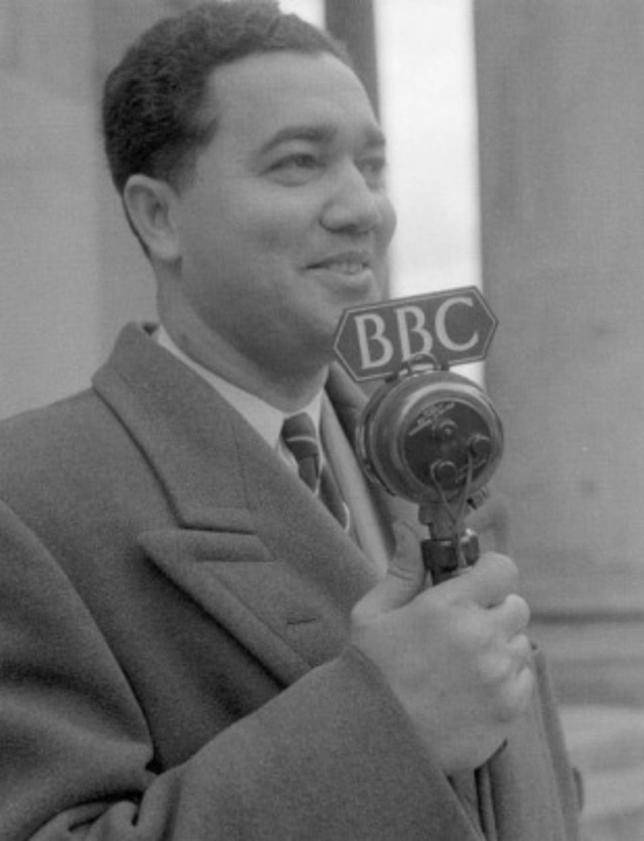 Ken Ablack in a posed BBC publicity shot from the 1950s&nbsp;&nbsp;&bull;&nbsp;&nbsp;Getty Images