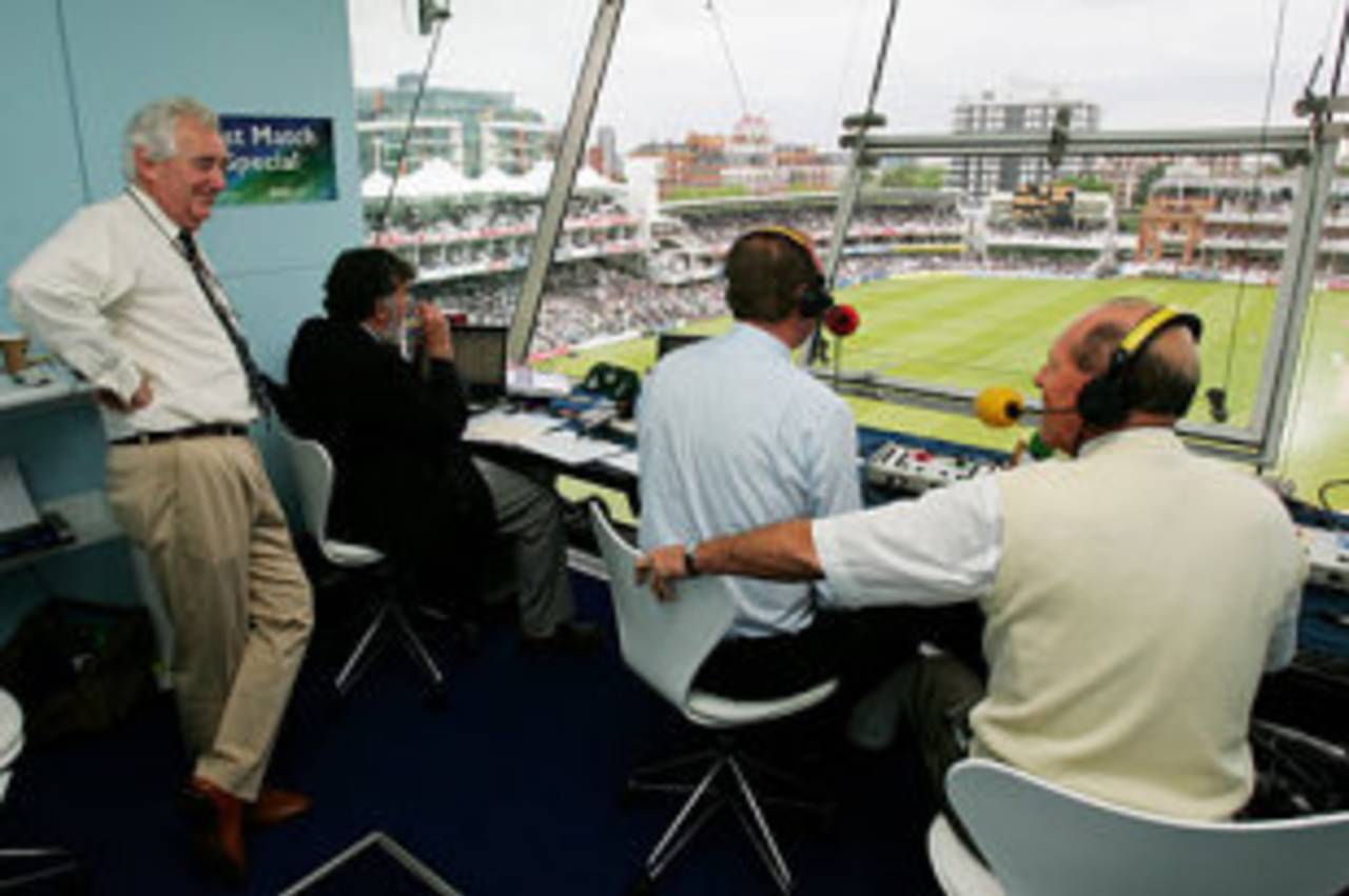 Peter Baxter, BBC Test Match Special's producer, relaxes at Lord's on the programme's 50th anniversary, England v West Indies, 1st Test, Lord's, May 17, 2007