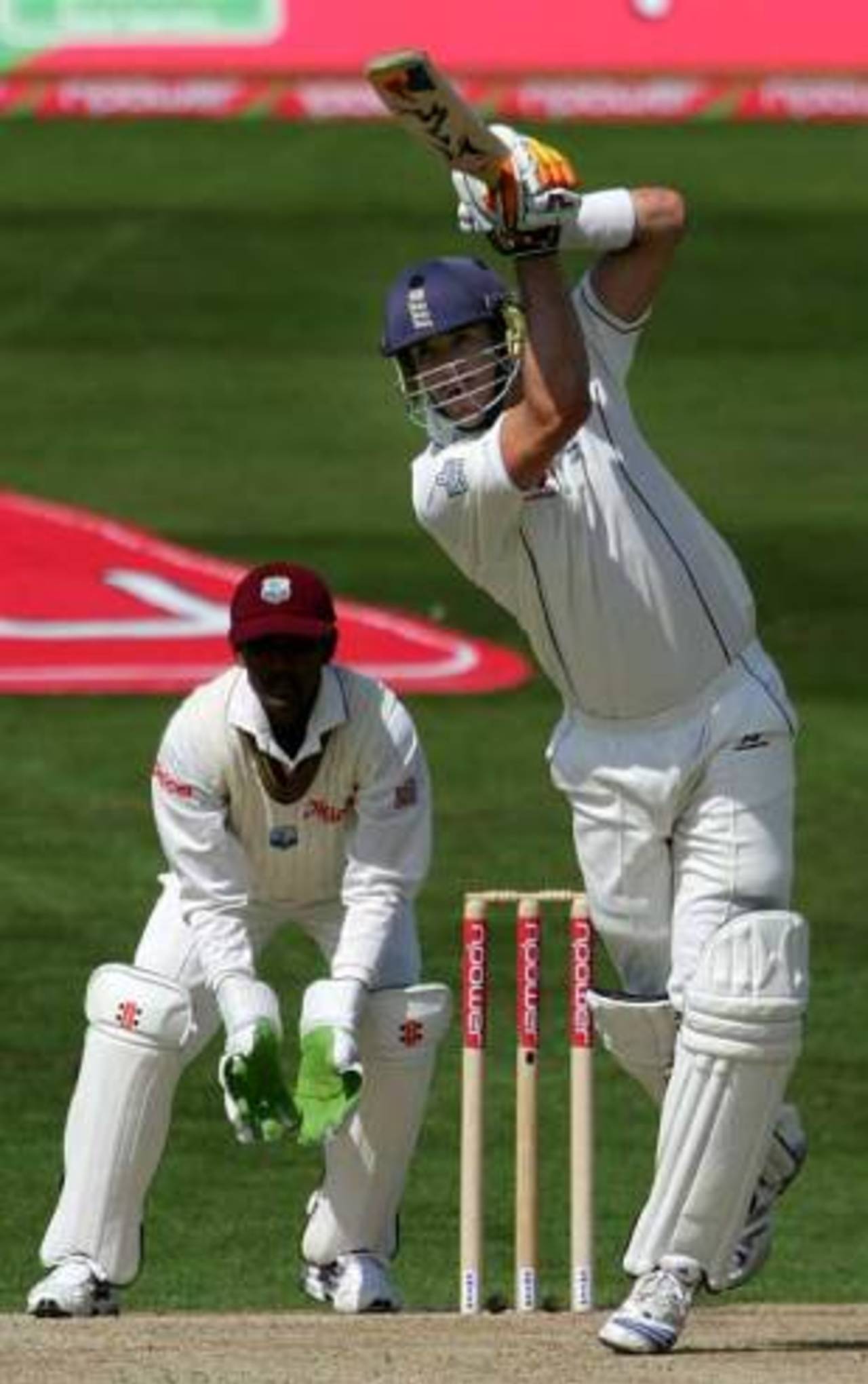 Kevin Pietersen opens his shoulders, England v West Indies, 2nd Test, Headingley, May 25, 2007
