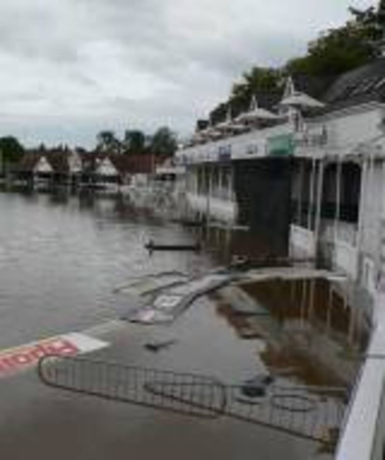 A flooded New Road after the summer storms, Worcester, June 27, 2007