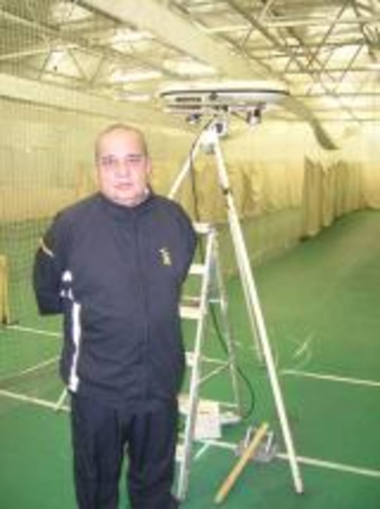 Joe Hussain at the Illford Cricket School's coaching centre, Chelmsford, July 12, 2007