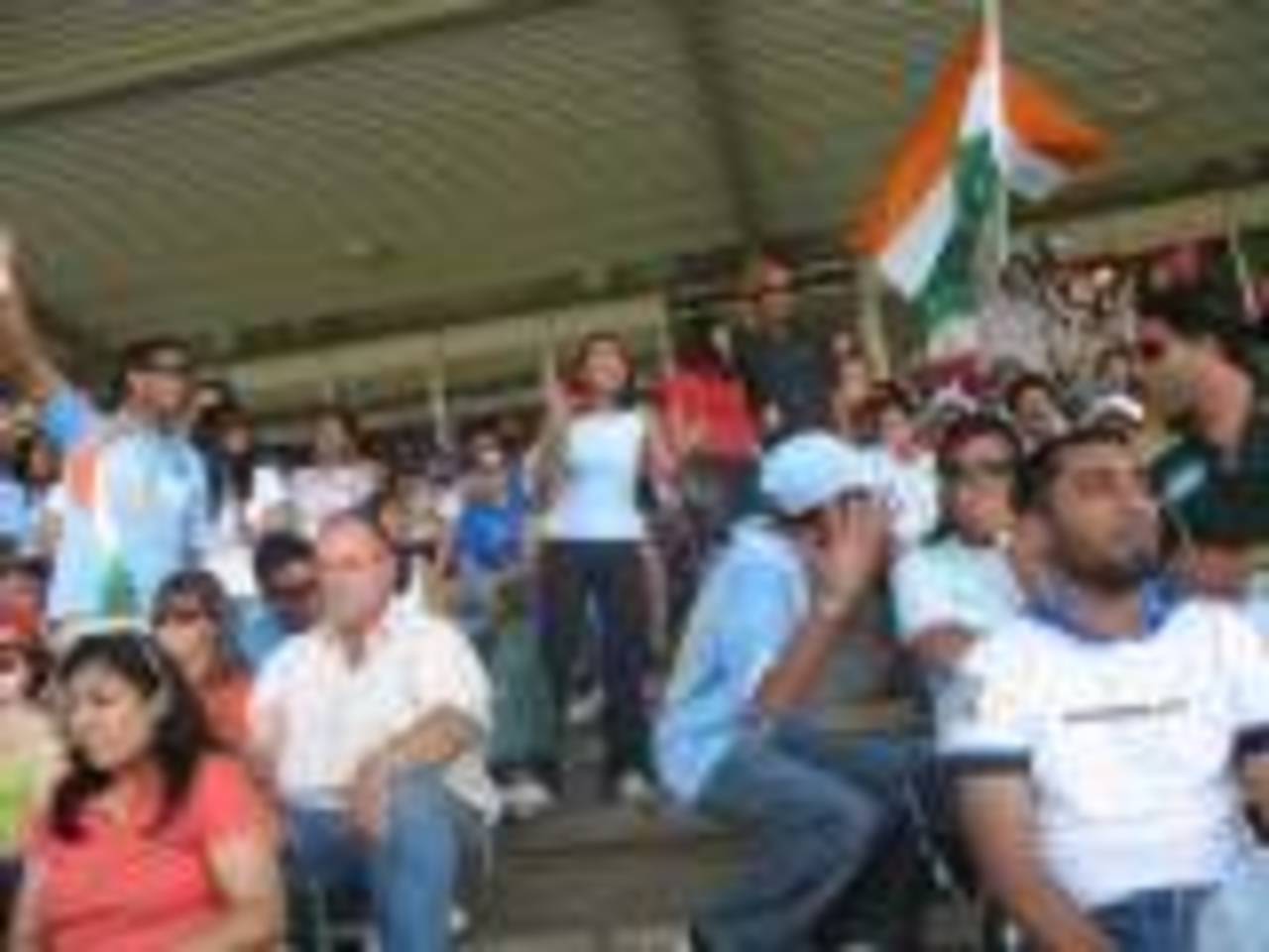 There was plenty of banter between the Indian and Pakistani supporters, India v Pakistan, ICC World Twenty20 final, Johannesburg, September 24, 2007