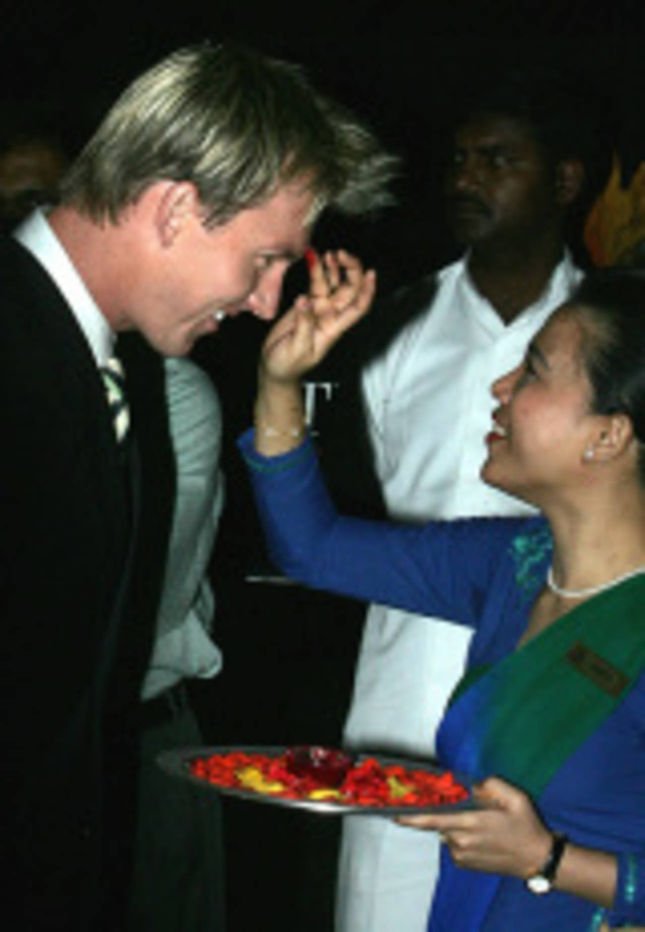 Brett Lee is warmly welcomed to Bangalore, September 26, 2007