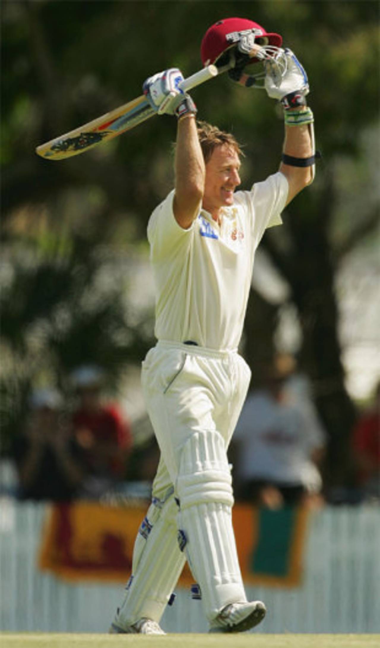 Hats off for Andy Bichel's ninth first-class century, Queensland v Sri Lankans, 2nd day, Brisbane, November 3, 2007
