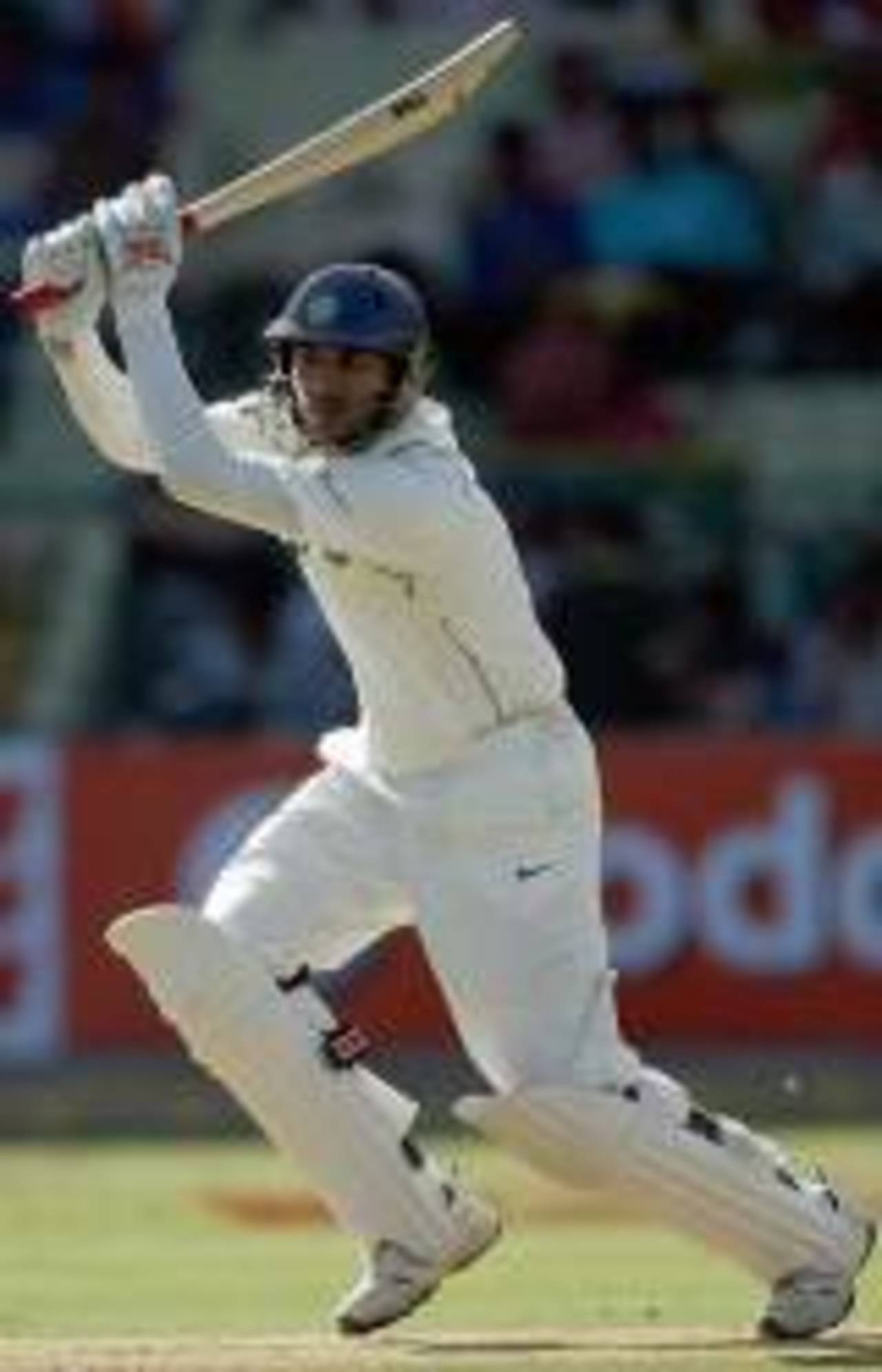 Yuvraj Singh plays one of his many drives during his 169, India v Pakistan, 3rd Test, Bangalore, 1st day, December 8, 2007