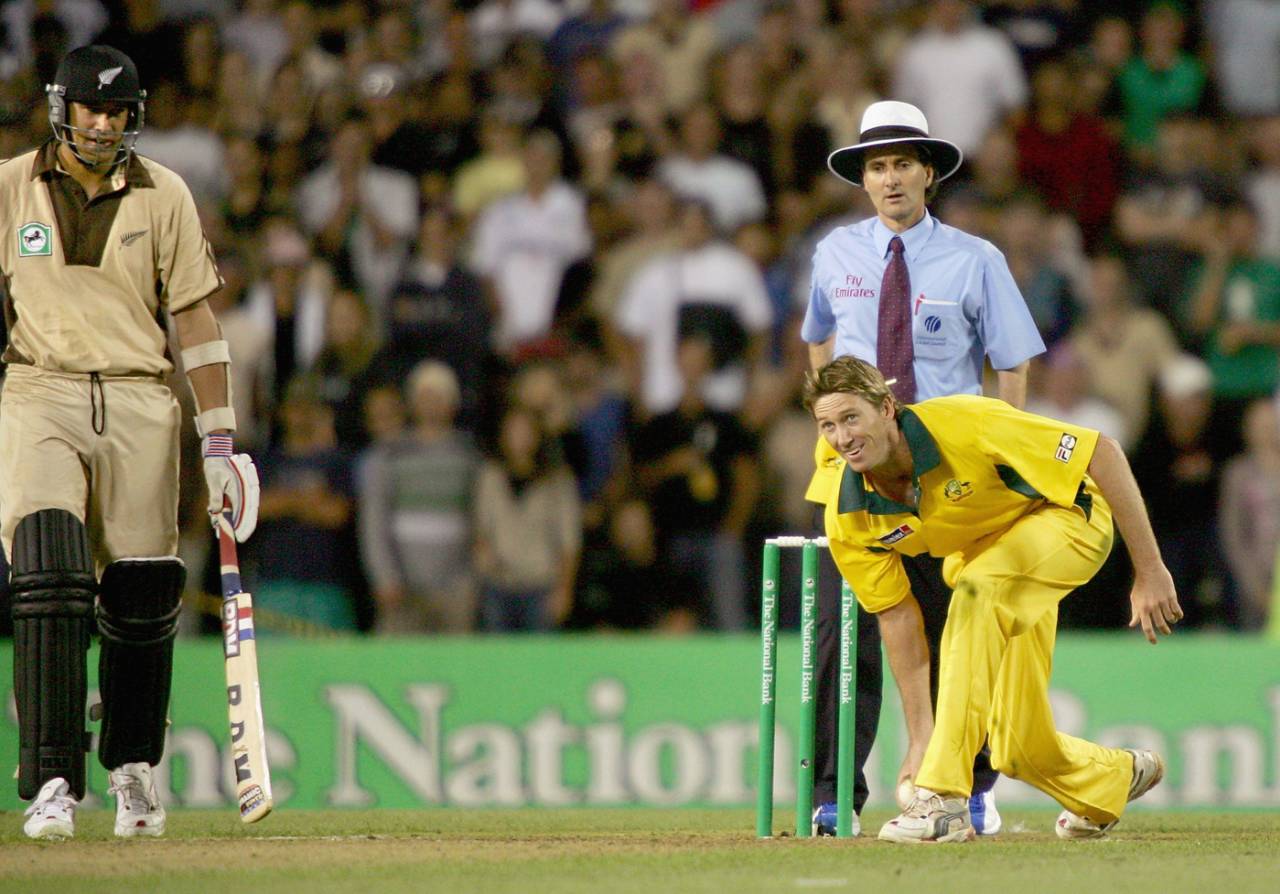 It's all in the delivery: Glenn McGrath rolls out an underarm joke in Australia's light-hearted Twenty20 debut&nbsp;&nbsp;&bull;&nbsp;&nbsp;Hamish Blair/Getty Images