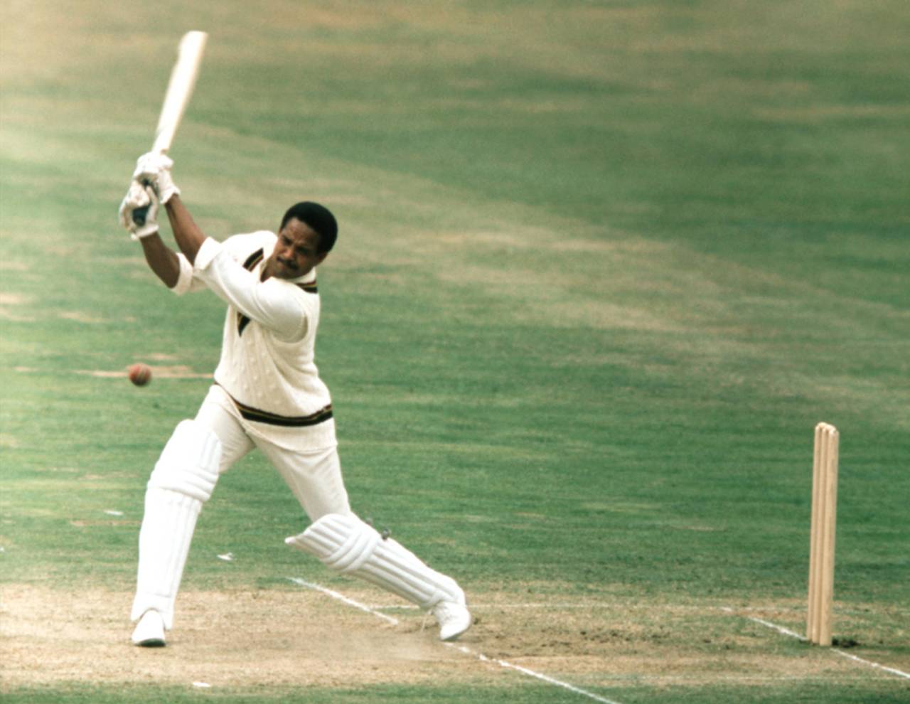 Garry Sobers bats for the Rest of the World side against England