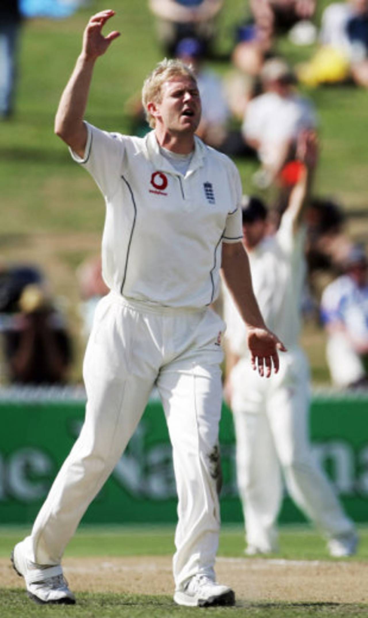 Matthew Hoggard rues his misfortune as Daniel Vettori picks up more runs, New Zealand v England, 1st Test, Hamilton, March 6, 2008