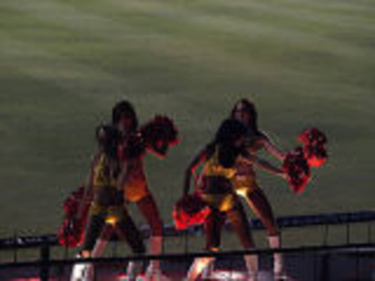 The Washington Redskins' cheerleaders dance to local music, Bangalore Royal Challengers v Kolkata Knight Riders, Bangalore, April 18, 2008