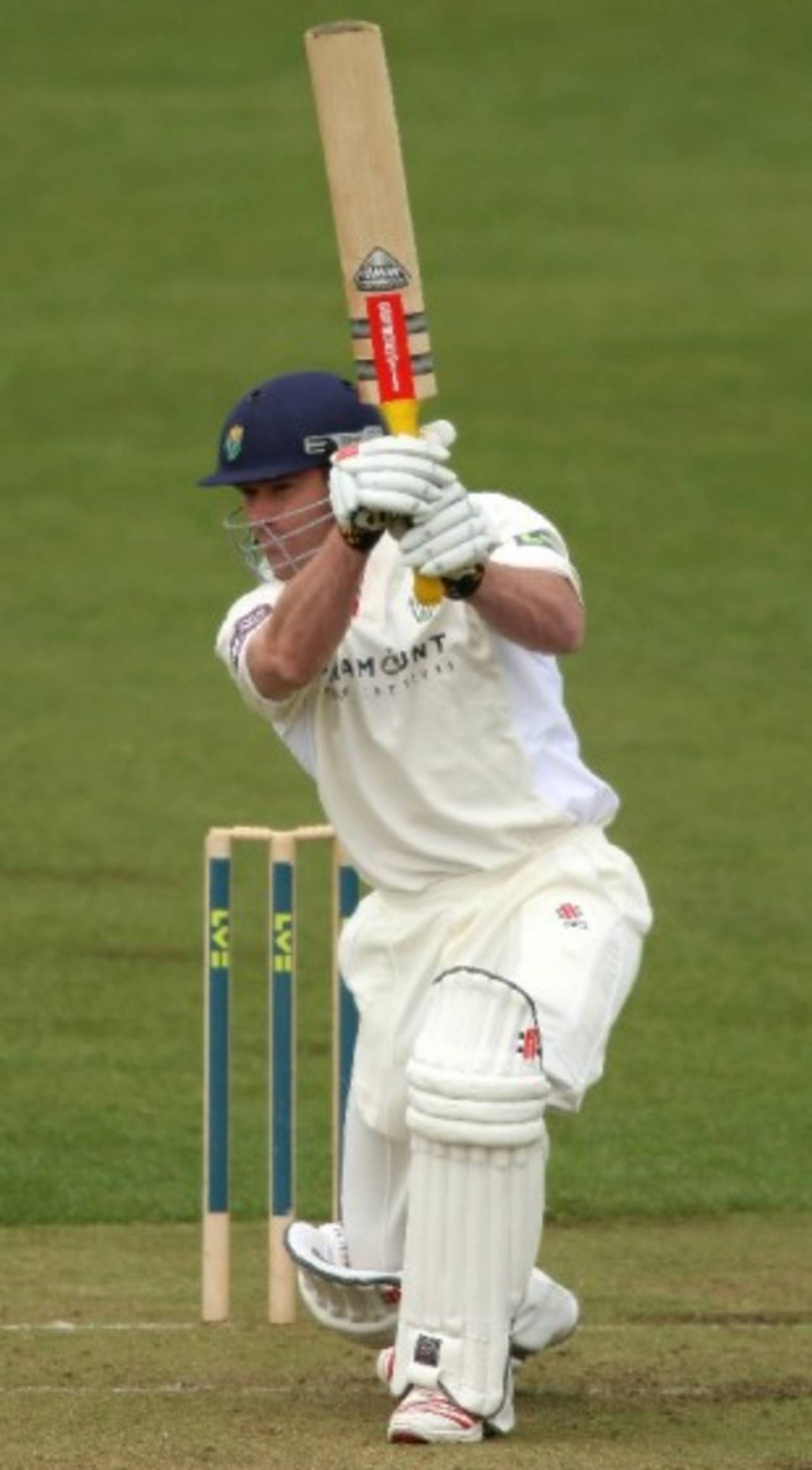 Mike Powell drives through the off side, Gloucestershire v Glamorgan, County Championship, Bristol, April 29, 2008