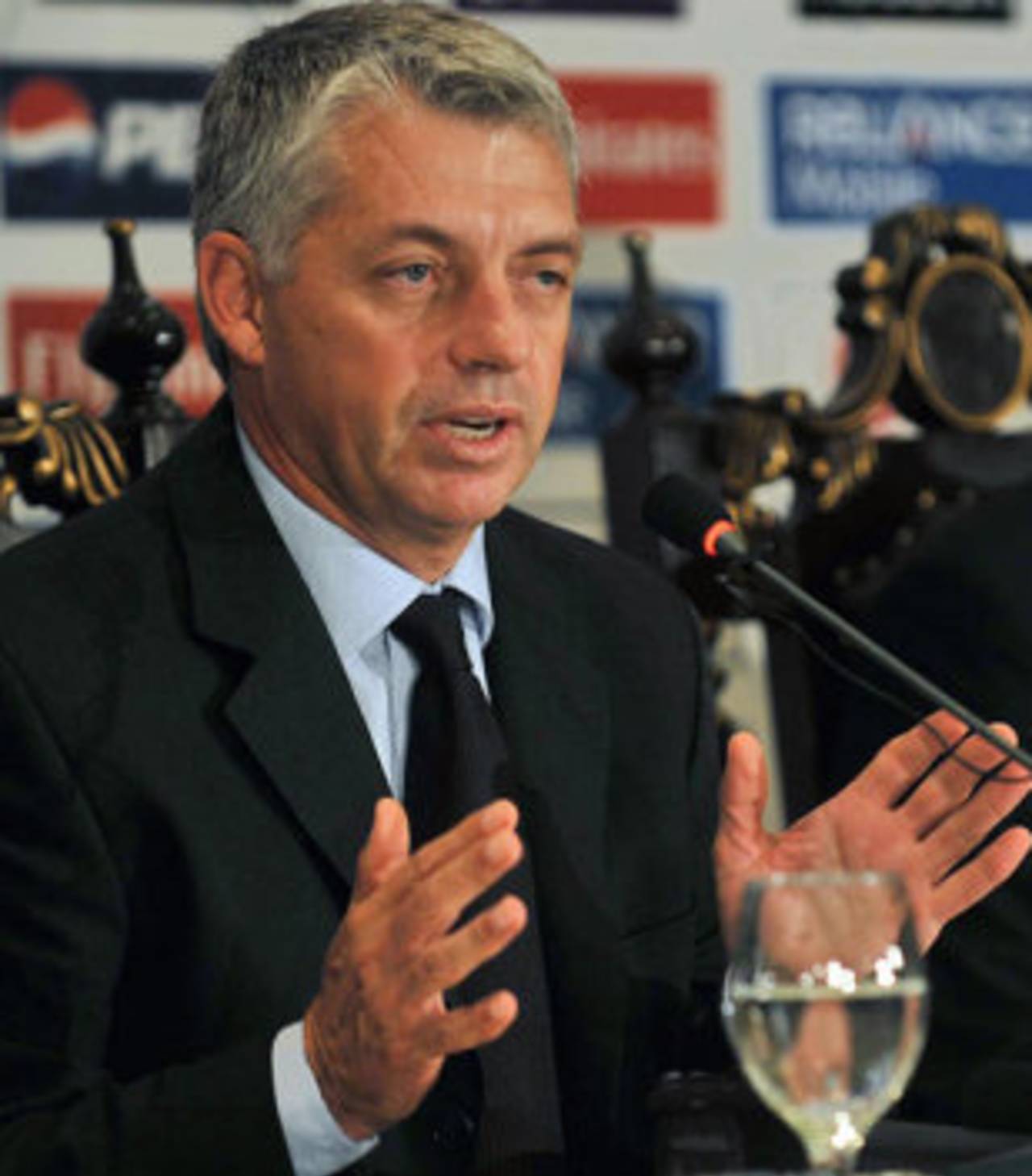 Acting ICC chief executive Dave Richardson at the Champions Trophy launch ceremony, Lahore, June 18, 2008