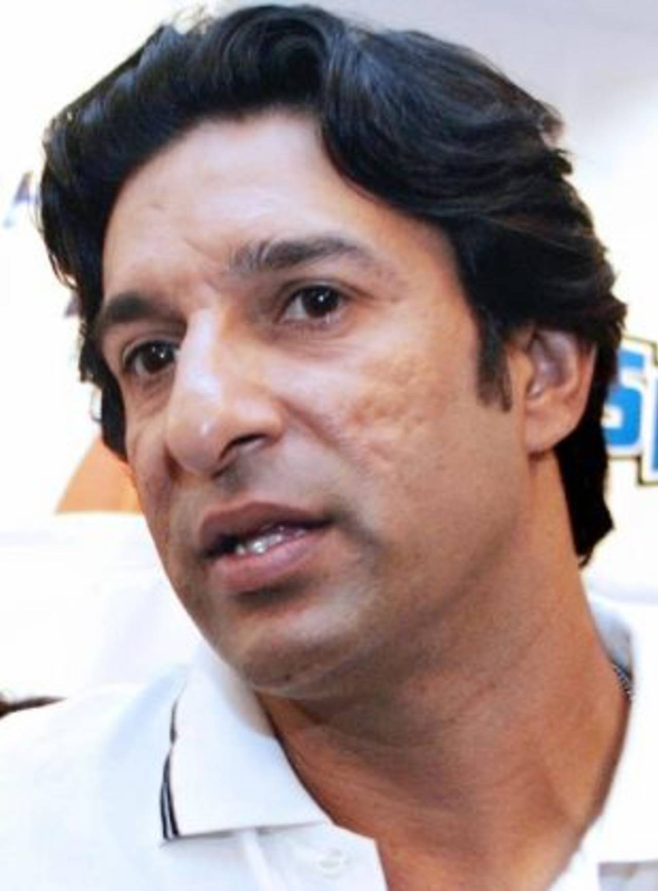 Wasim Akram at the announcement of India's first reality cricket TV series "Scorpio Speedster 2005" in Mumbai, November 29, 2005
