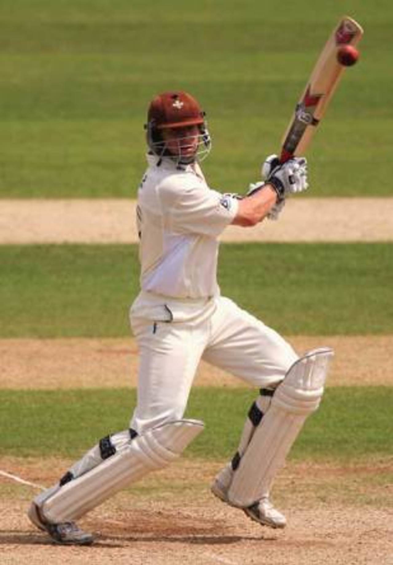 Jonathan Batty square drives during his century, Surrey v Kent, 2nd day, The Oval, June 30, 2008
