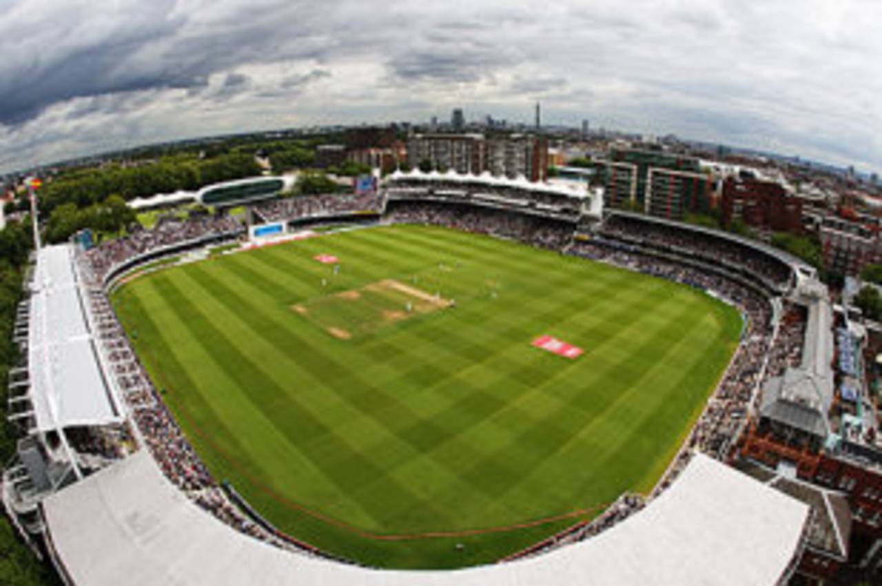 A view of Lord's from up high, England v South Africa, 1st Test, Lord's, 3rd day, July 12, 2008