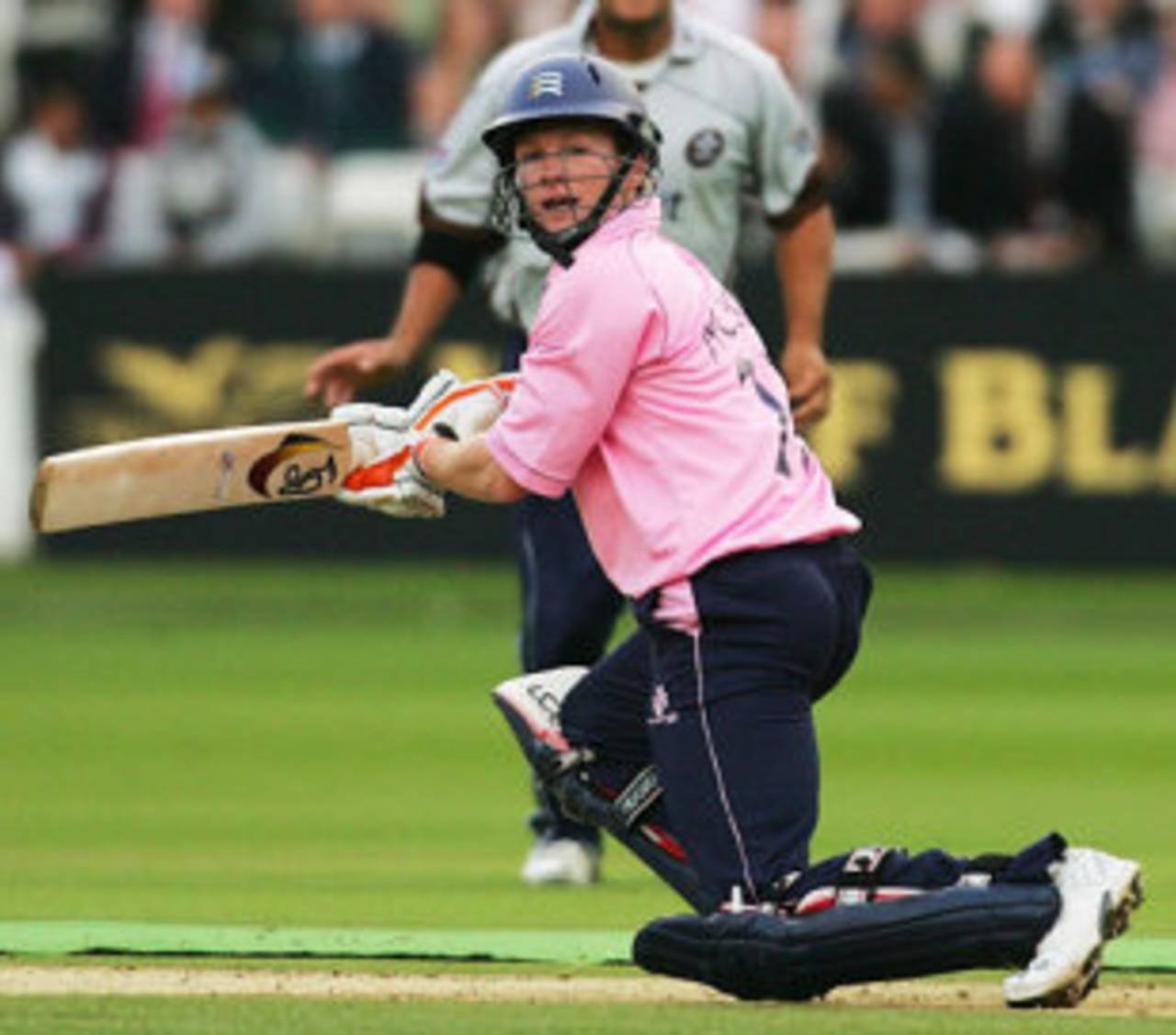 Eoin Morgan reverse sweeps against Surrey, Surrey v Middlesex, Twenty20 Cup, Lord's, July 3, 2008