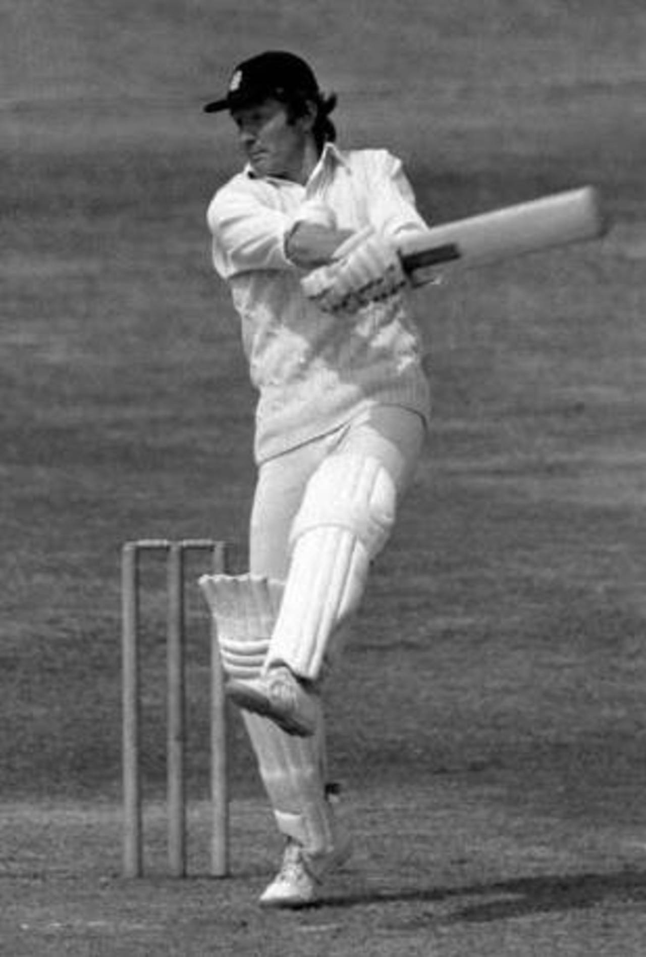 Mike Denness bats for Kent against Northamptonshire, 1975