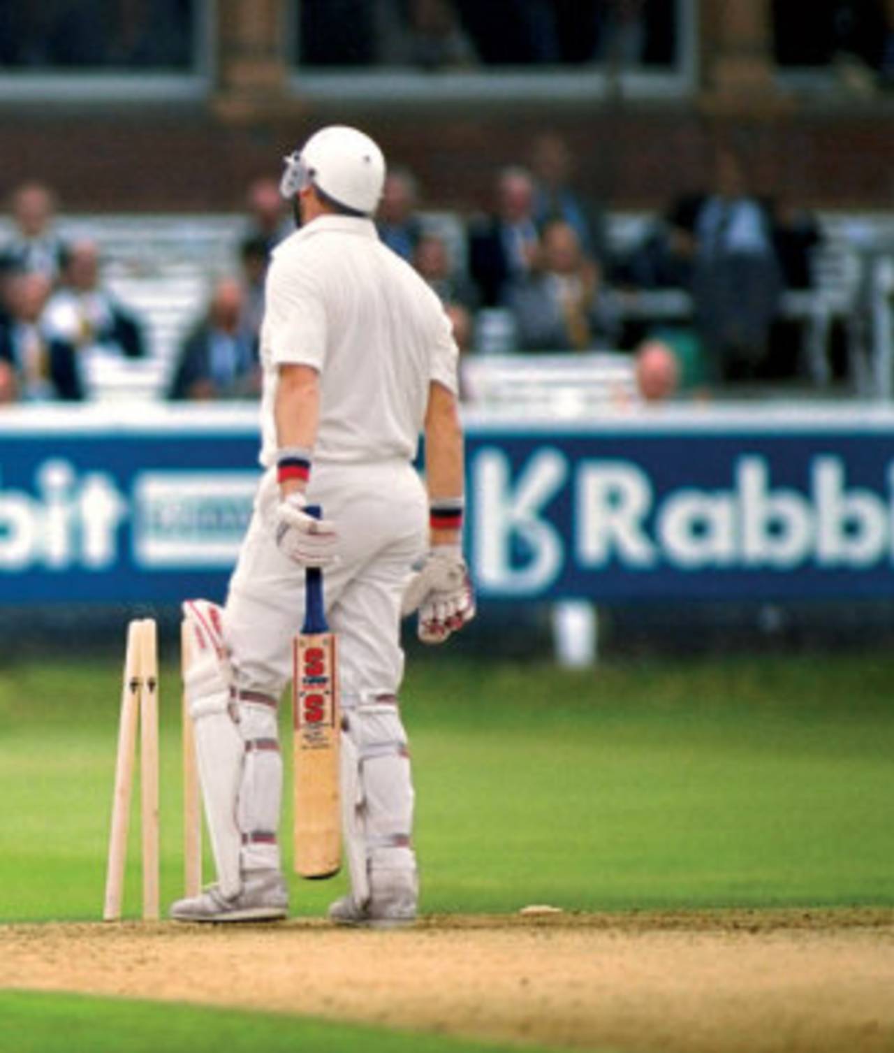Graham Gooch is dismissed after scoring 333, England v India, 1st Test, Lord's, July 27, 1990