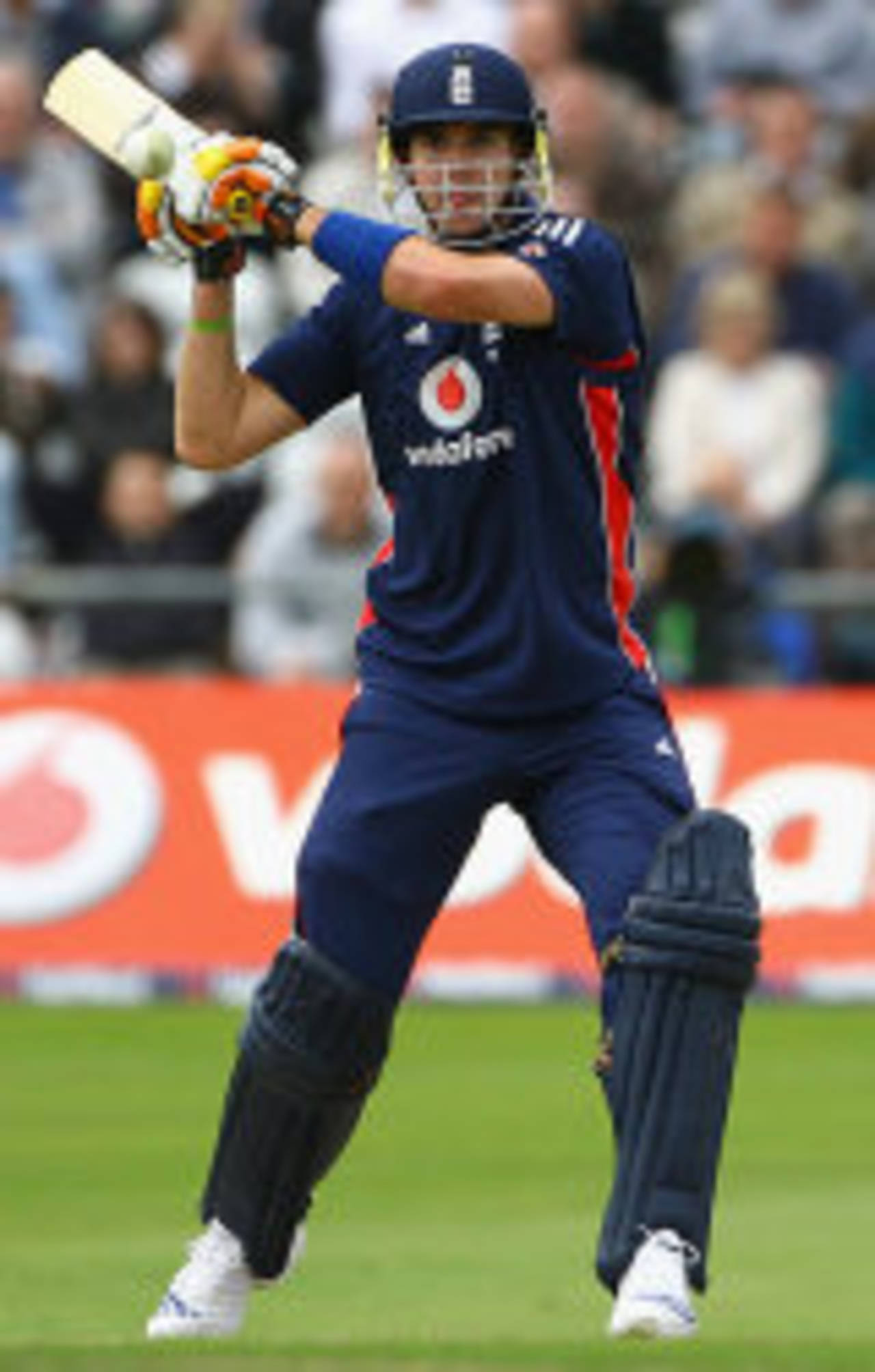 Kevin Pietersen, with an open stance, prepares to swat another four, England v South Africa, 1st ODI, Headingley, August 22, 2008