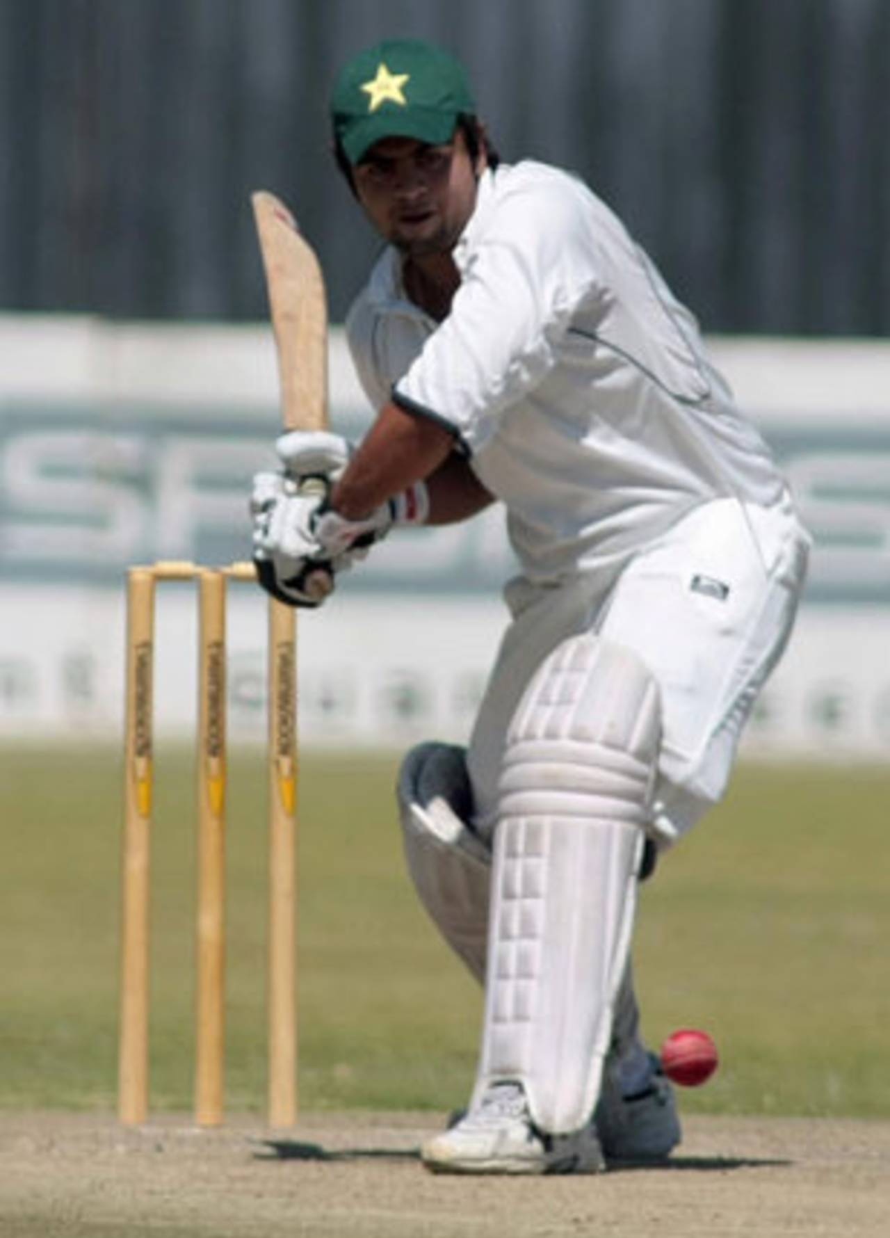 Ahmed Shehzad lines up a booming drive, Zimbabwe Board XI v Pakistan National Cricket Academy, Harare, August 23, 2008