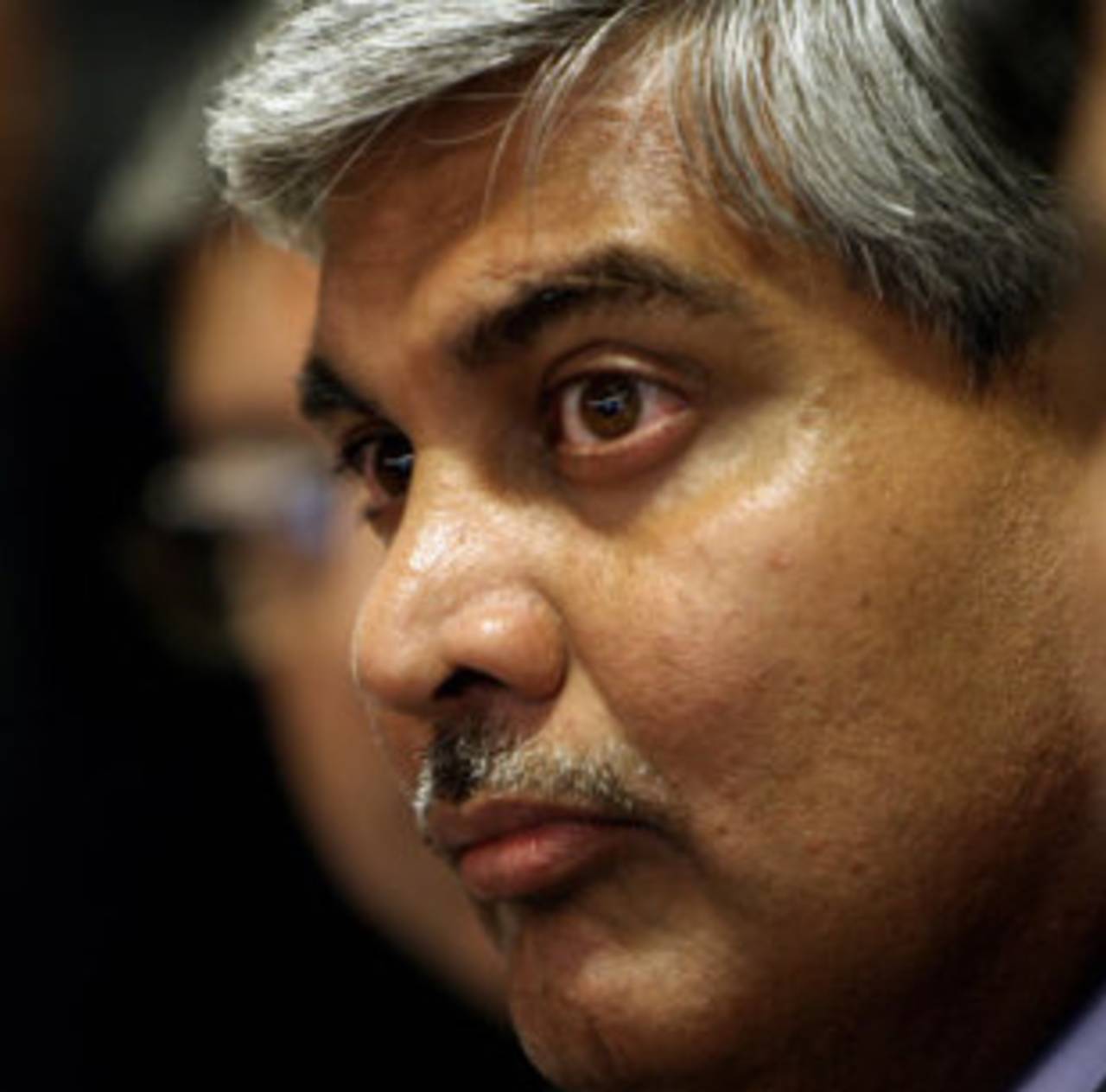 Shashank Manohar, newly elected president of the Indian board, addresses a press conference, Mumbai, September 27, 2008