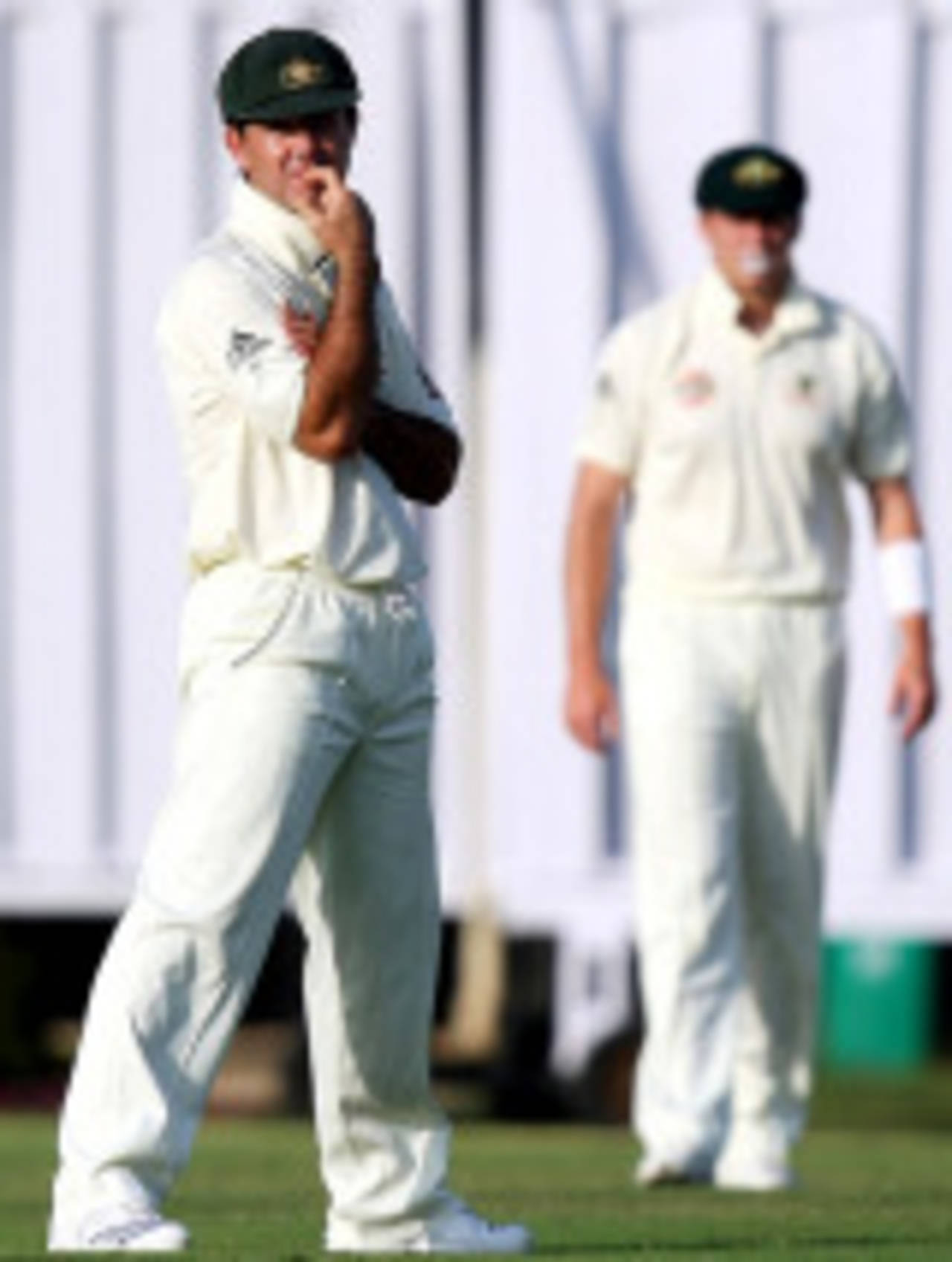 Ricky Ponting scored 5 in Australia's first innings, Rajasthan Cricket Association Centre of Excellence v Australians, warm-up match, 1st day, Jaipur, September 27, 2008