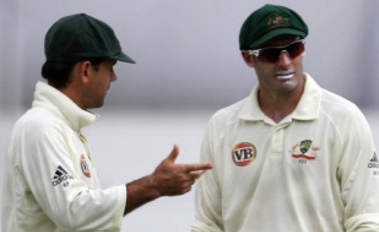 Michael Clarke can put his stamp on the team only with guys like Ricky Ponting and Michael Hussey giving the younger players some experience - Mickey Arthur&nbsp;&nbsp;&bull;&nbsp;&nbsp;AFP