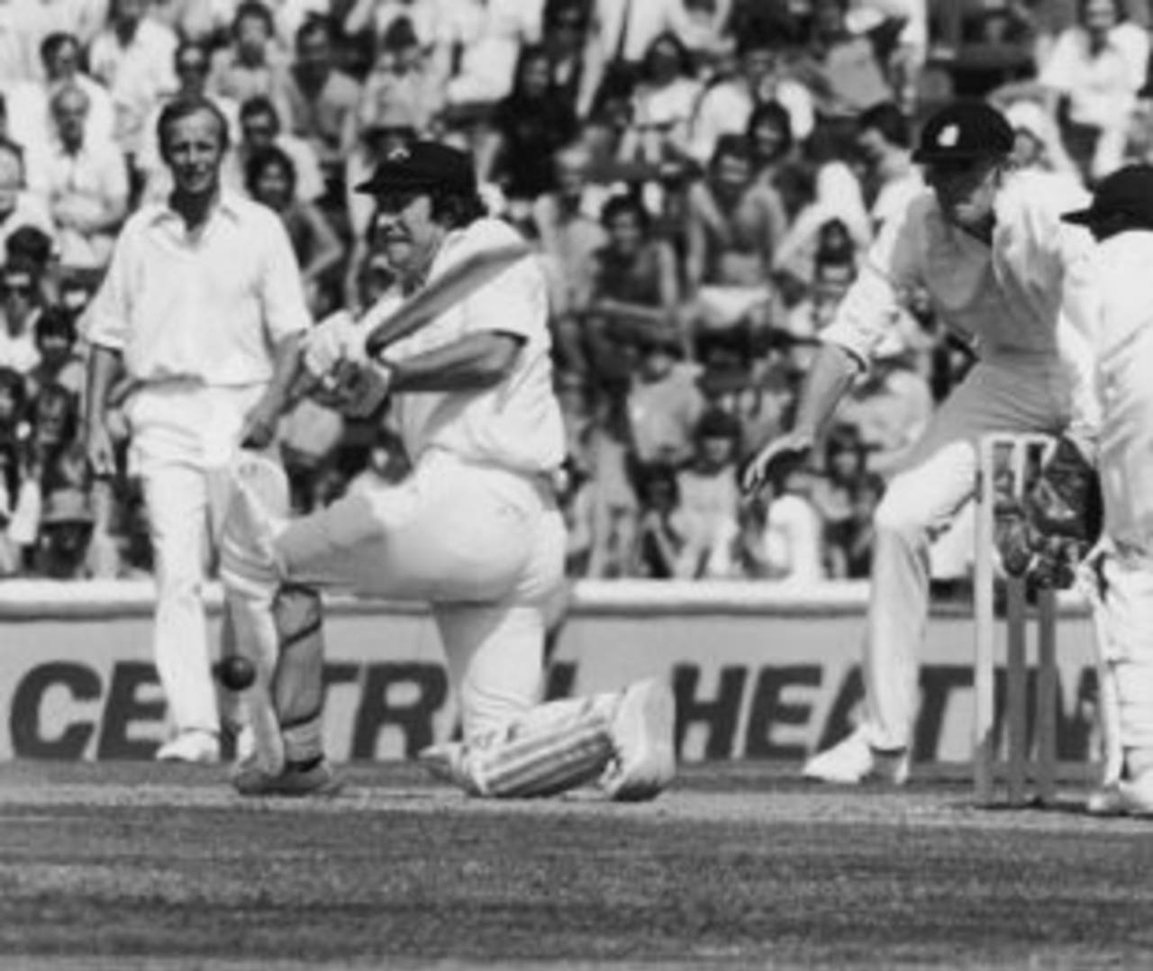 Ian Chappell plays the sweep, England v Australia, 4th Test, The Oval, August 28, 1975