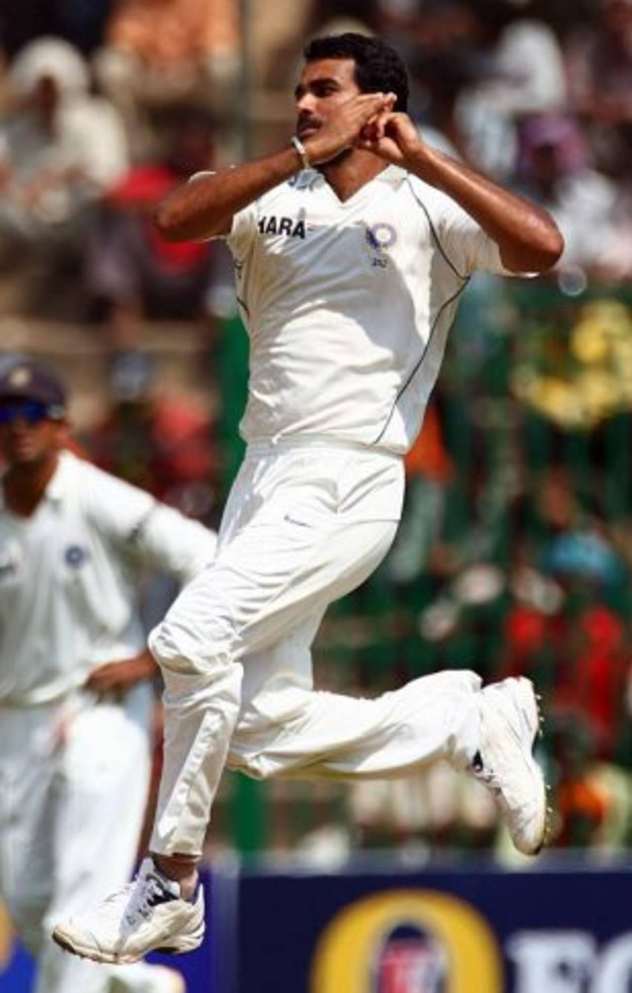 Zaheer Khan: the position of the wrist behind the ball helps him swing it&nbsp;&nbsp;&bull;&nbsp;&nbsp;Getty Images