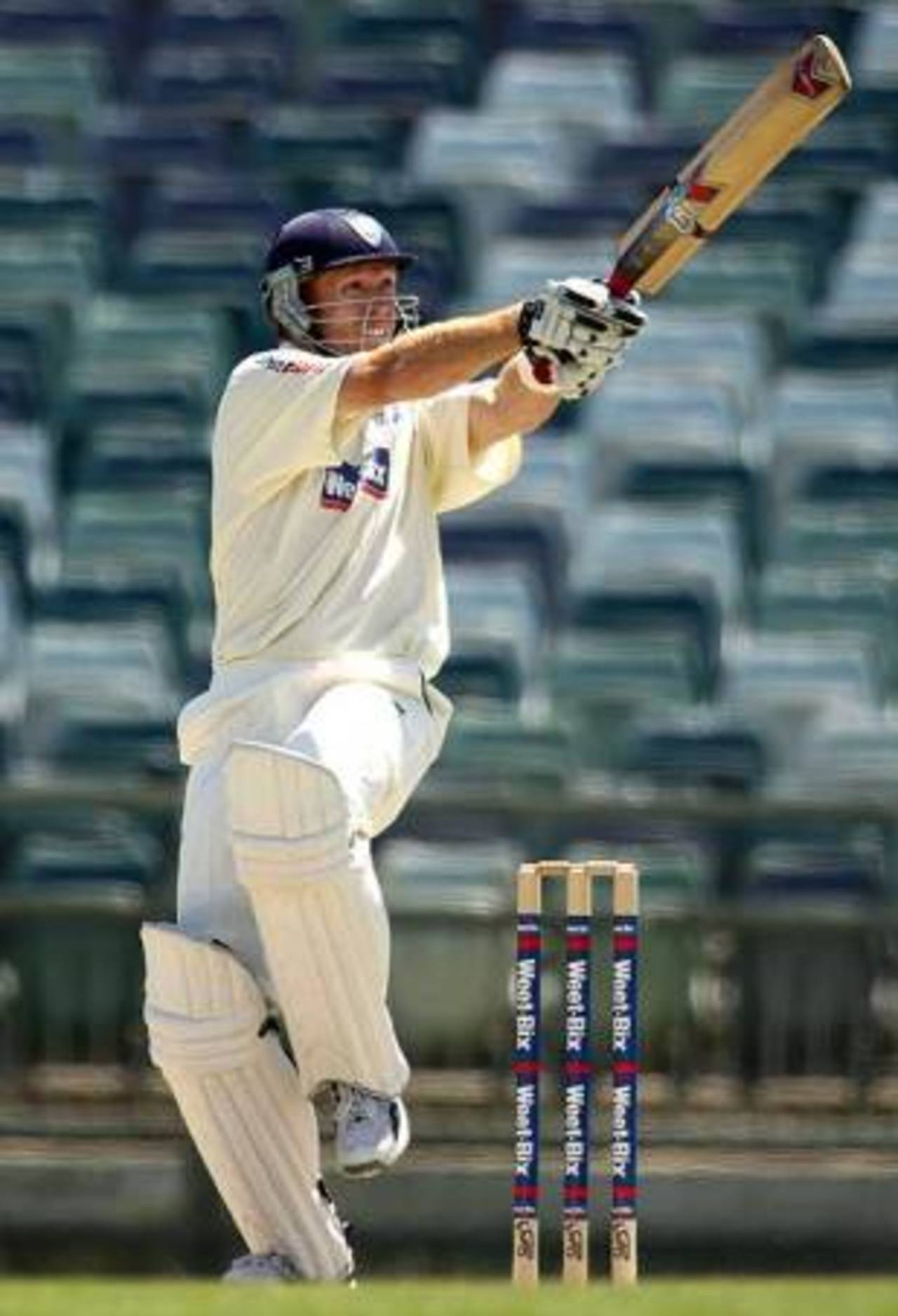 Dominic Thornely goes onto the offensive , Western Australia v New South Wales, Sheffield Shield, 3rd day, Perth, October 12, 2008