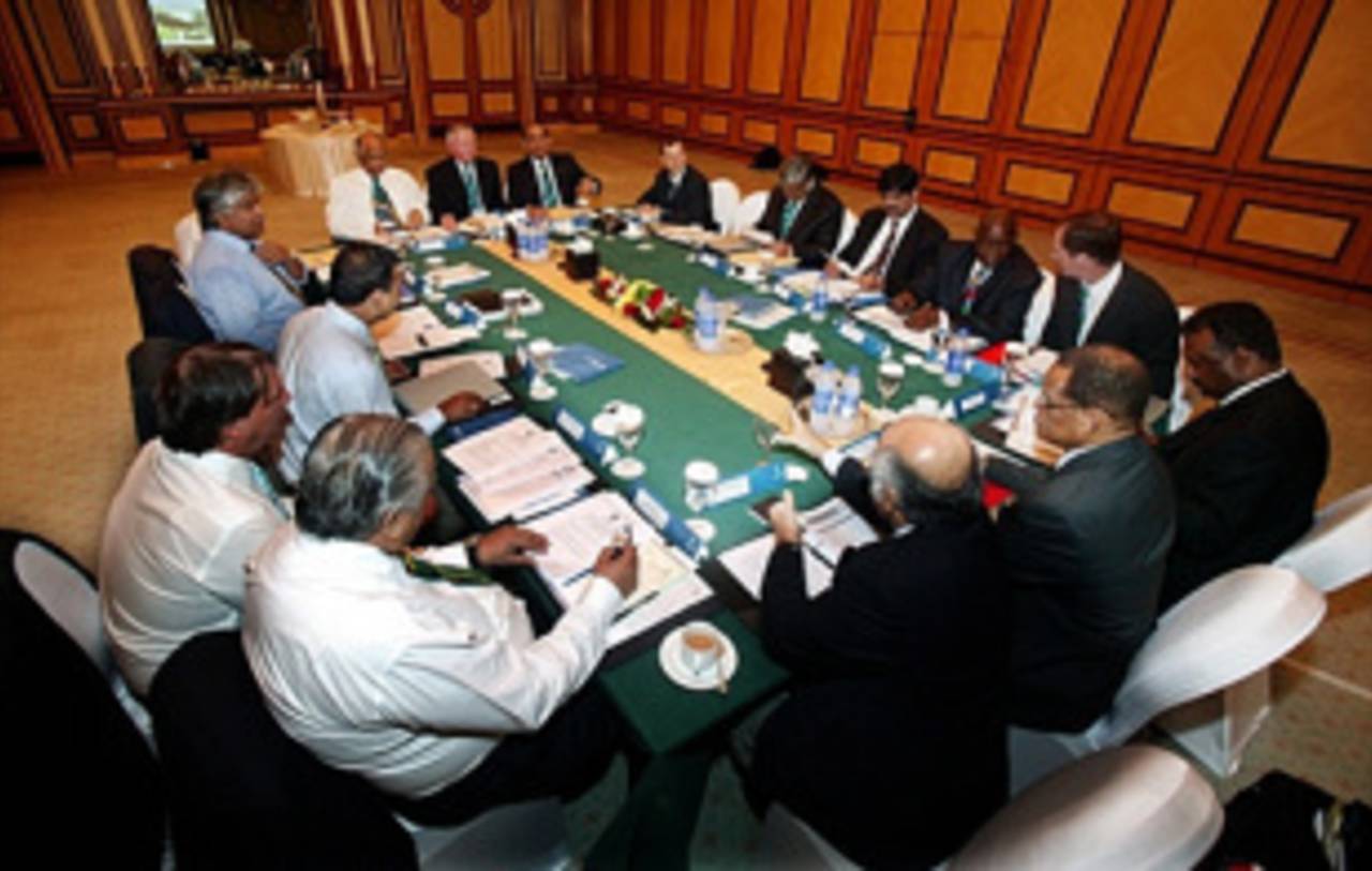 ICC board members in their meeting, Dubai, October 14, 2007