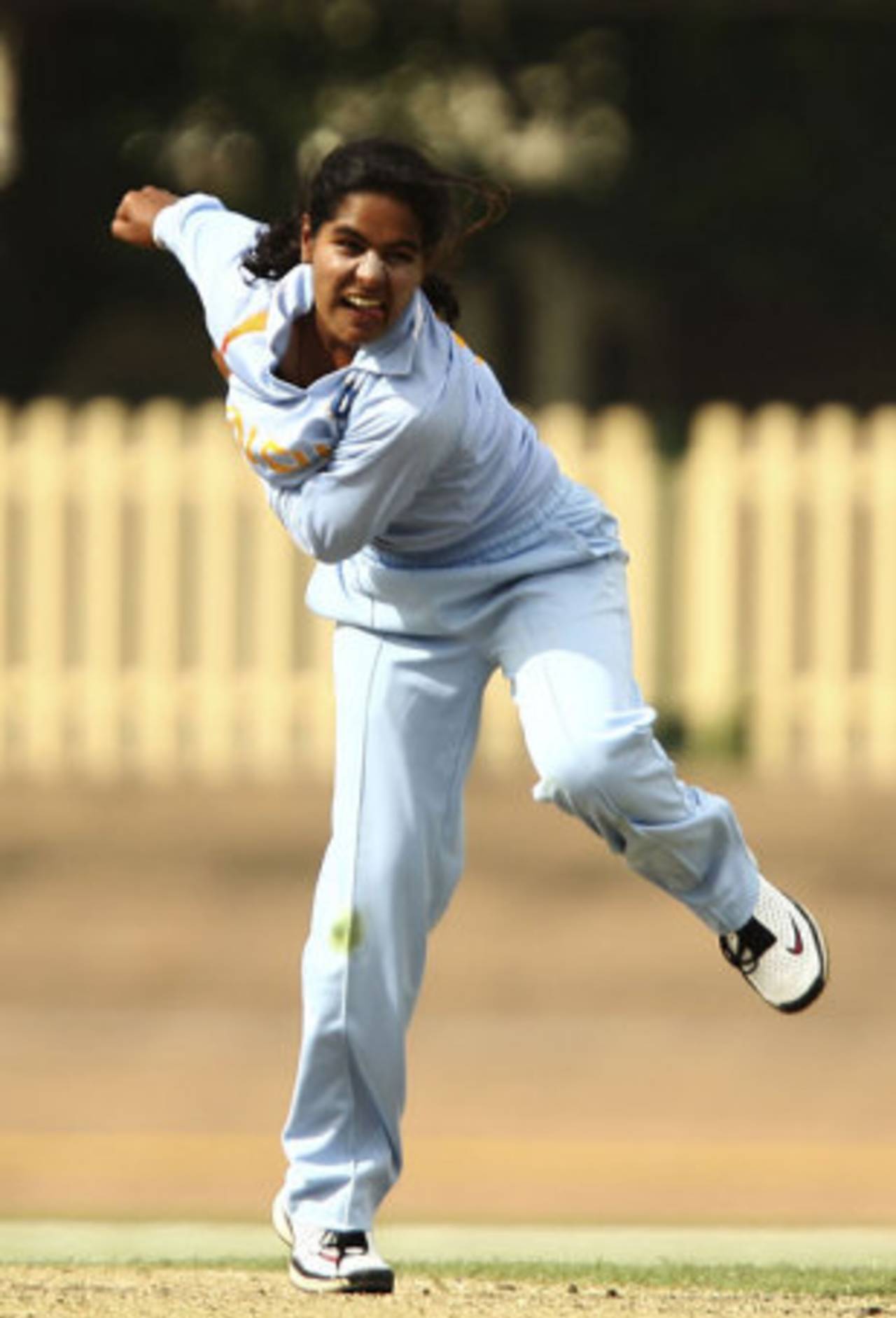 Gouher Sultana got one wicket for her efforts, Australia v India, 1st Women's ODI, Sydney, 31 October, 2008